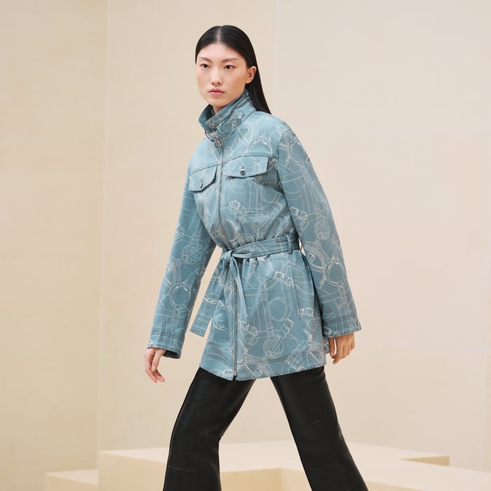 Bleu Arctique "Eperon d'Or Finesse" Parka
