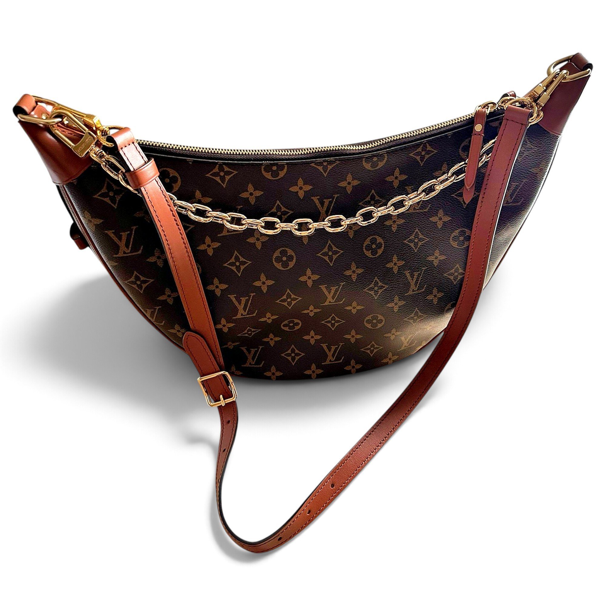 Loop leather handbag
