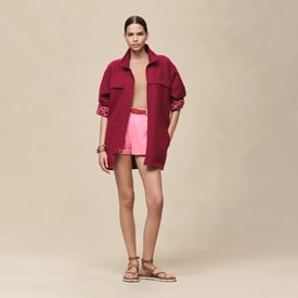 Short parka coat