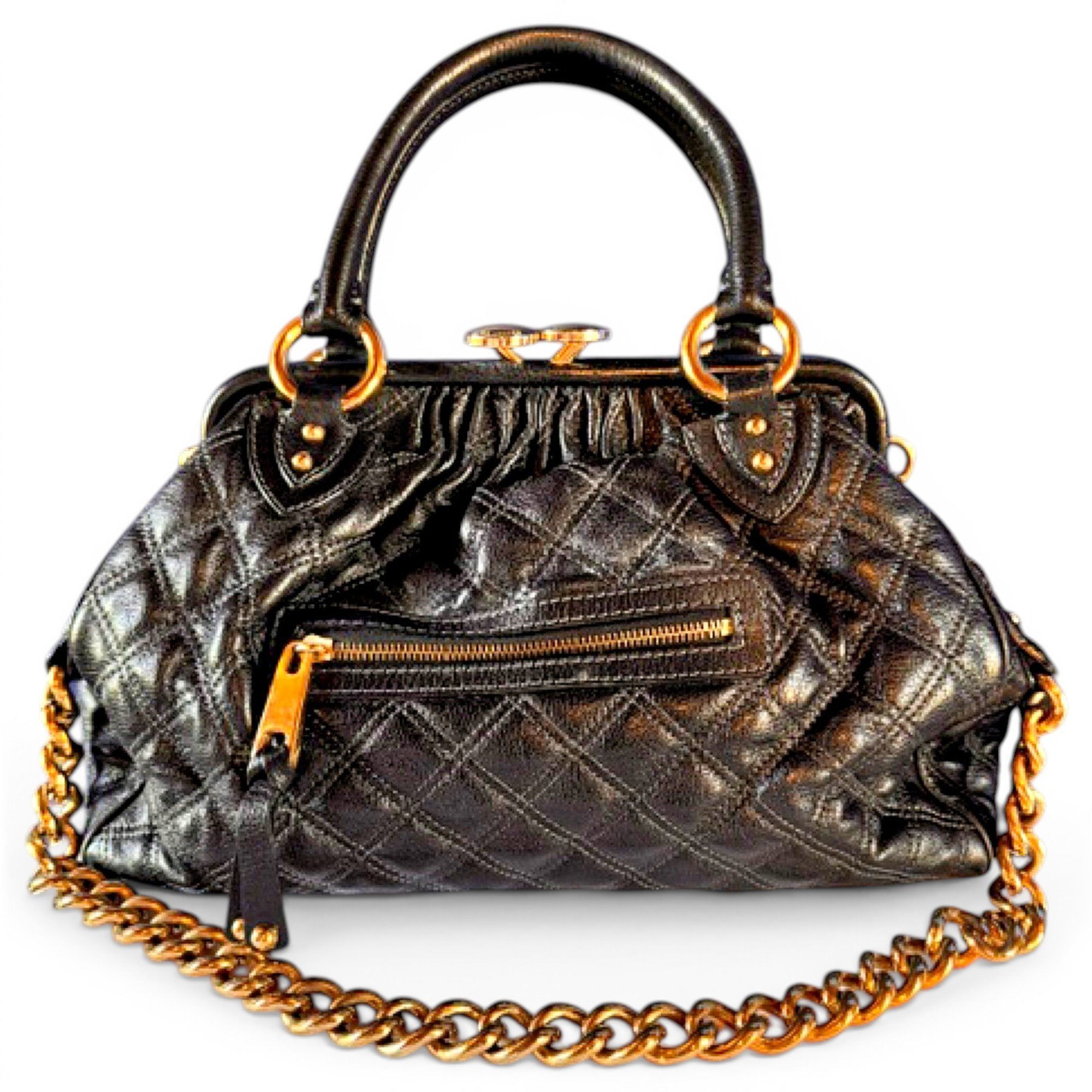 Stam leather handbag