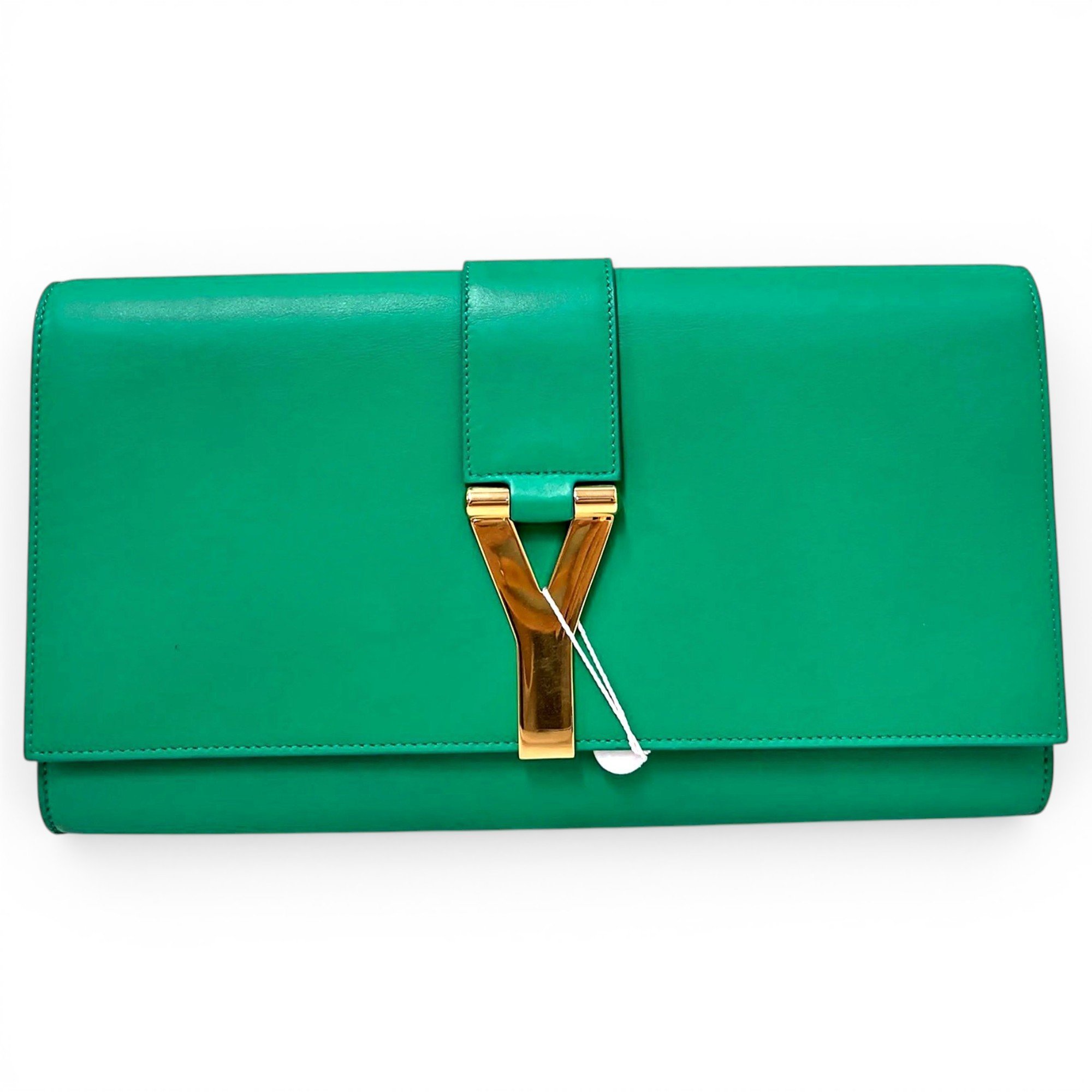 Leather clutch bag