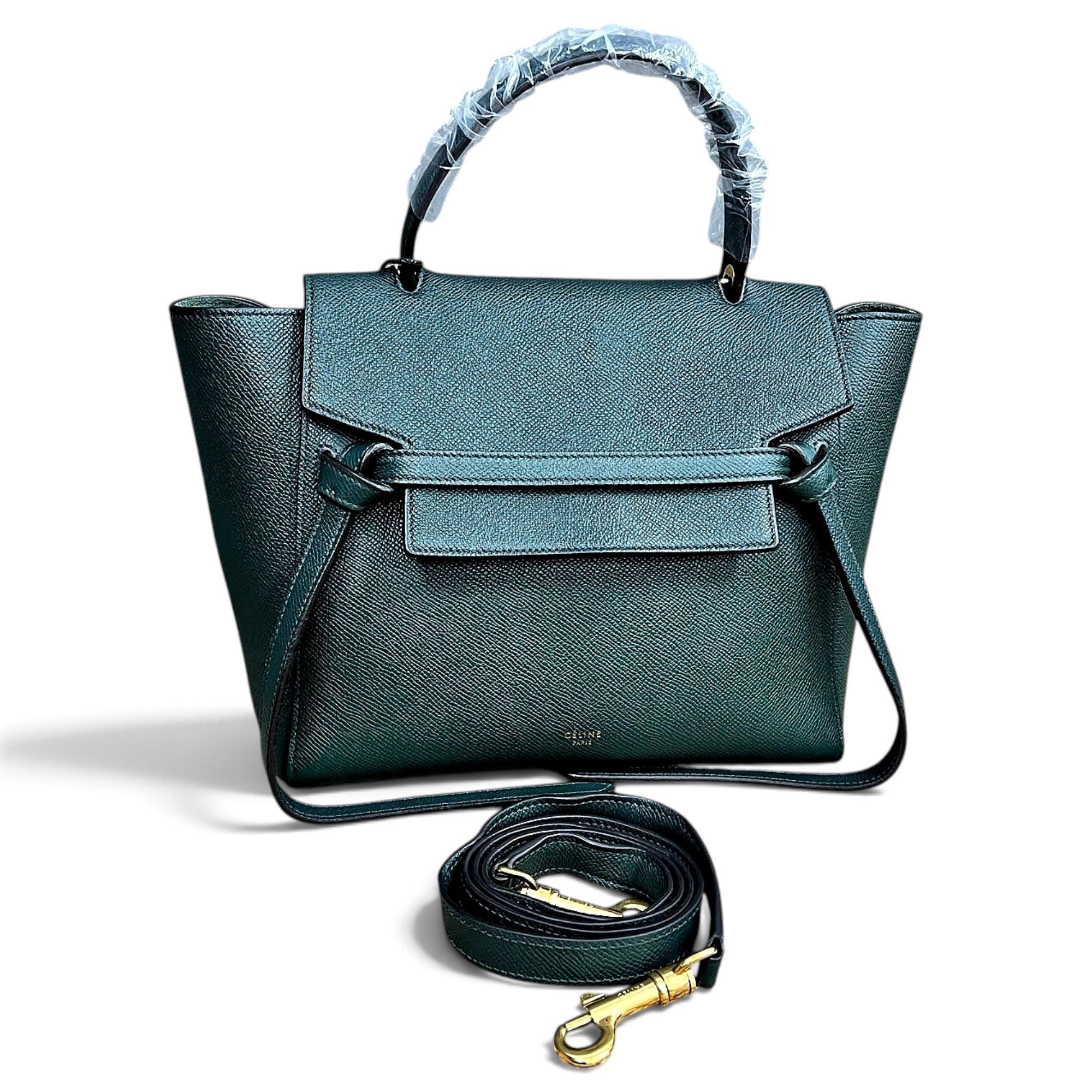 Belt leather handbag