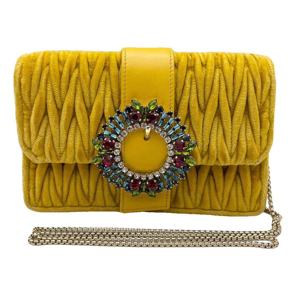 Velvet handbag
