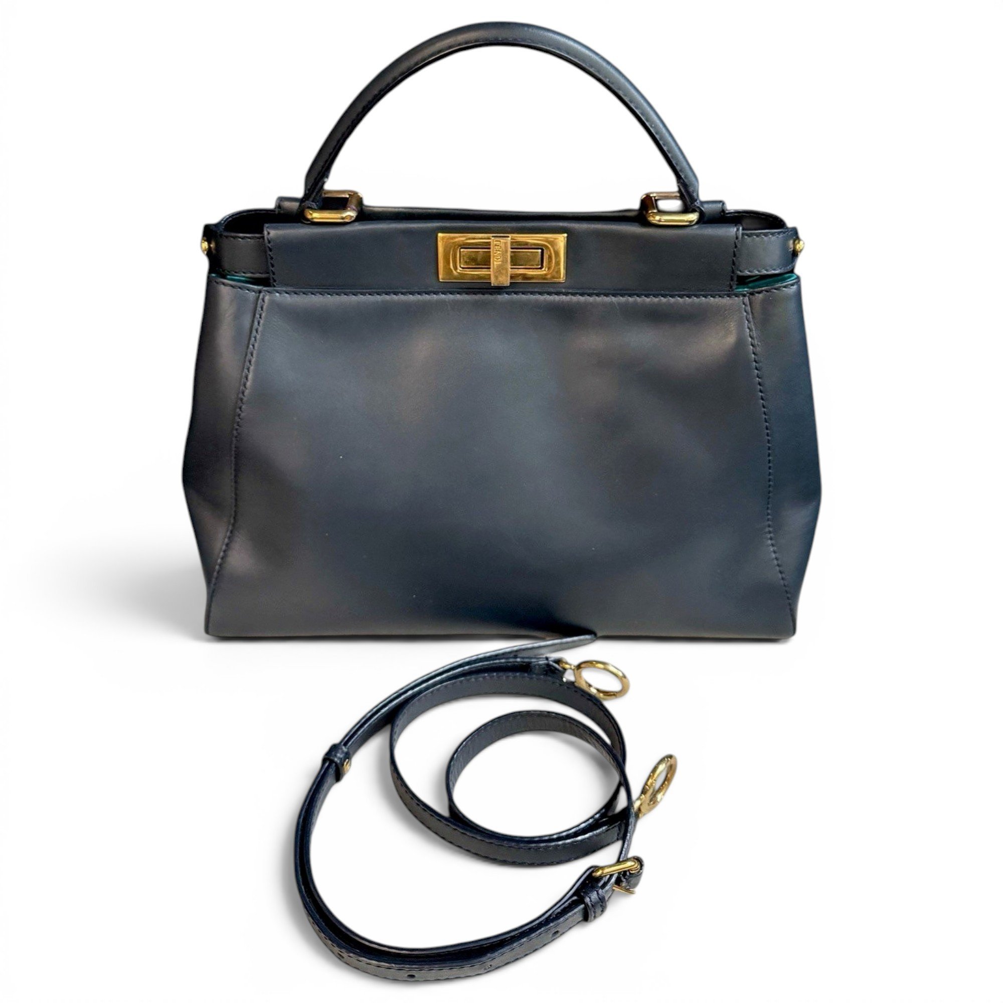 Peekaboo leather handbag