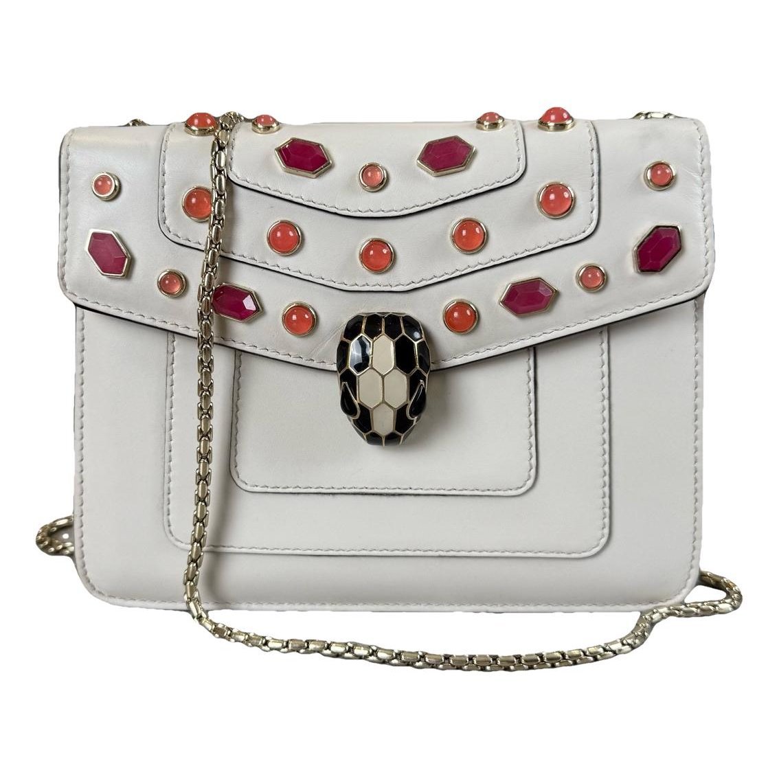 Serpenti leather handbag