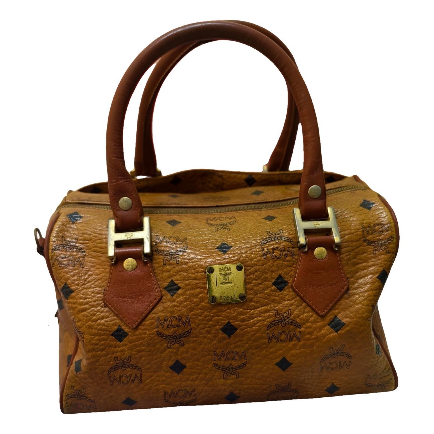 MCM Boston leather handbag