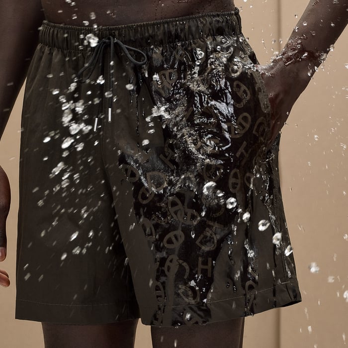 Kaki "Lucky Charms Fantome" Swim Trunks