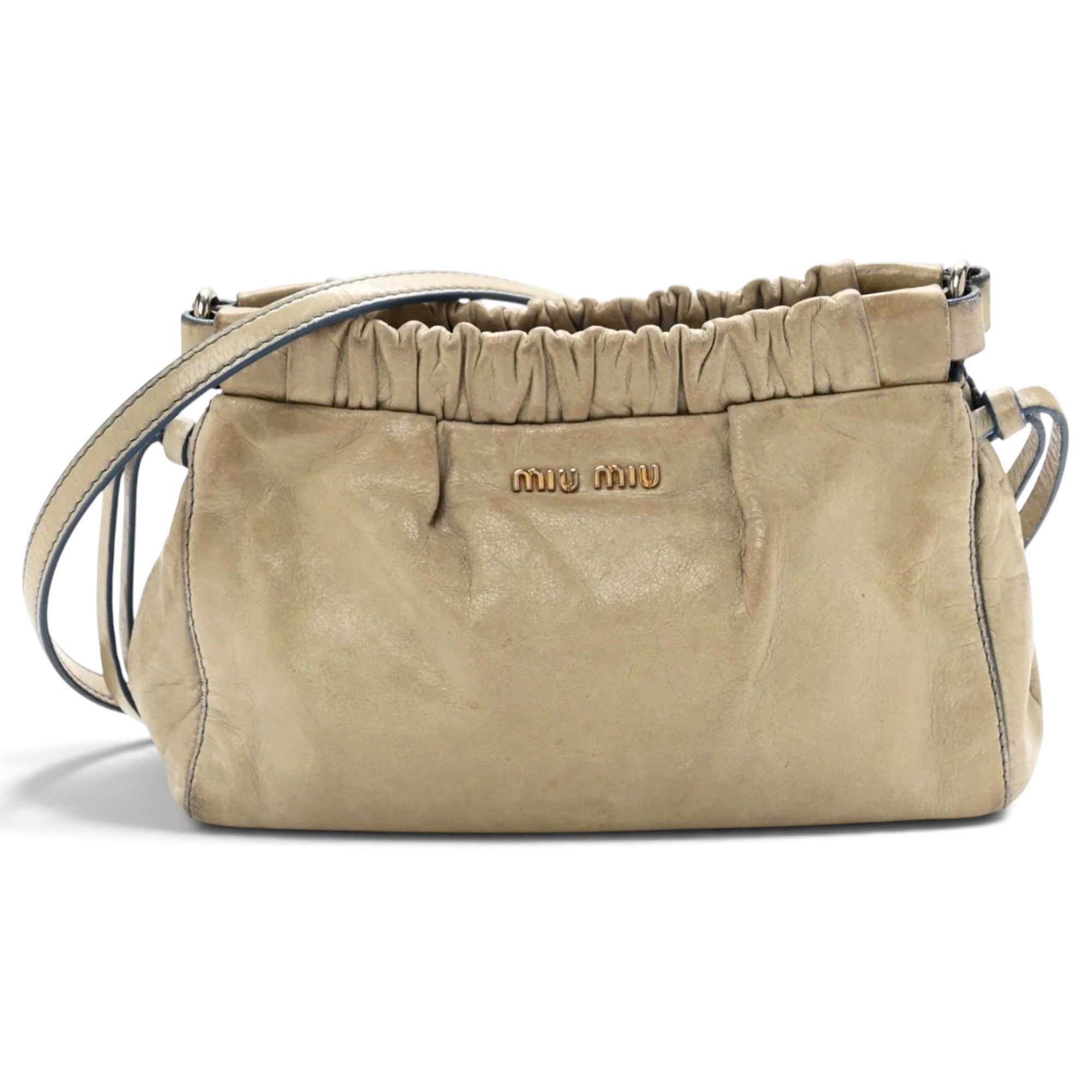 Miu Miu Vitello leather crossbody bag