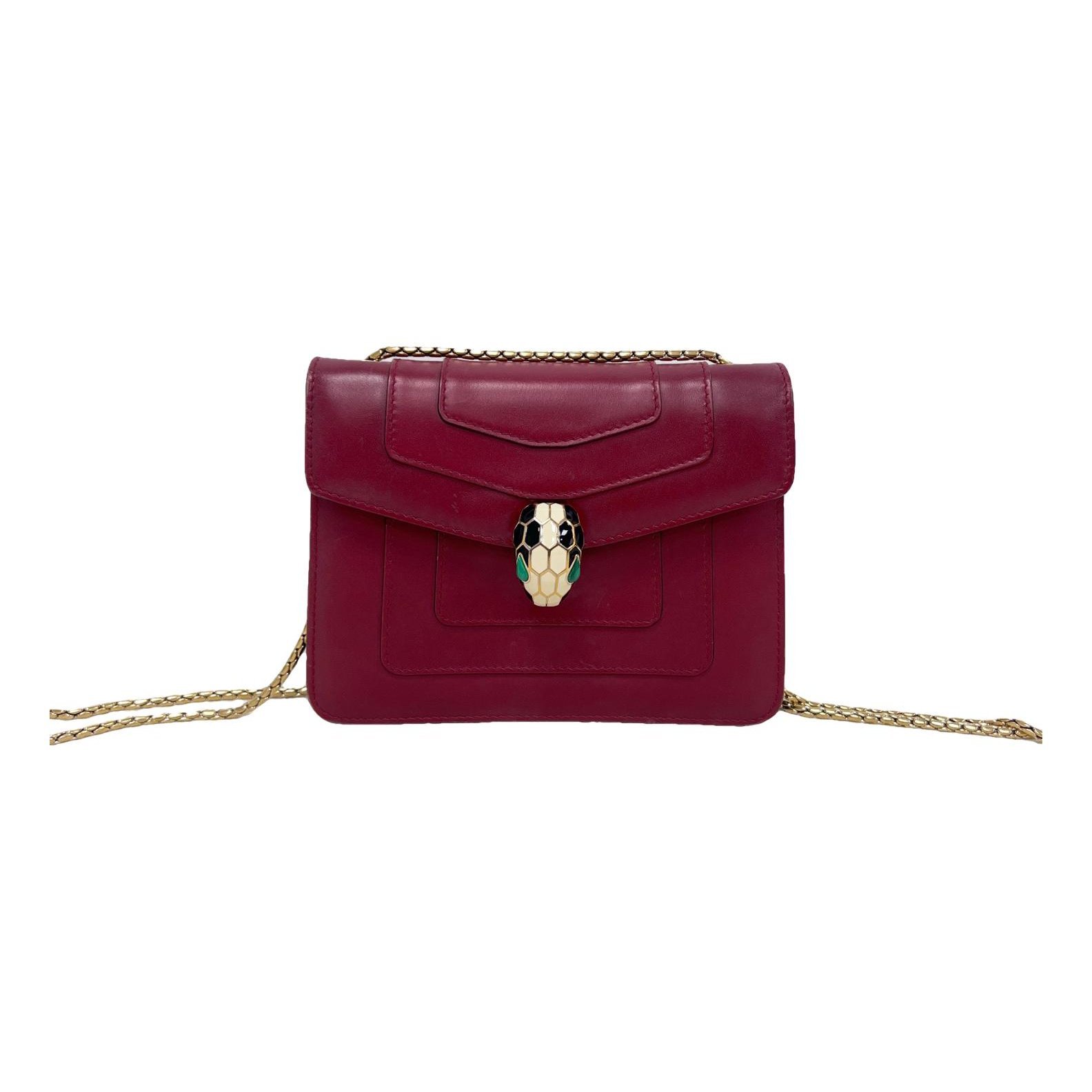 Serpenti leather handbag