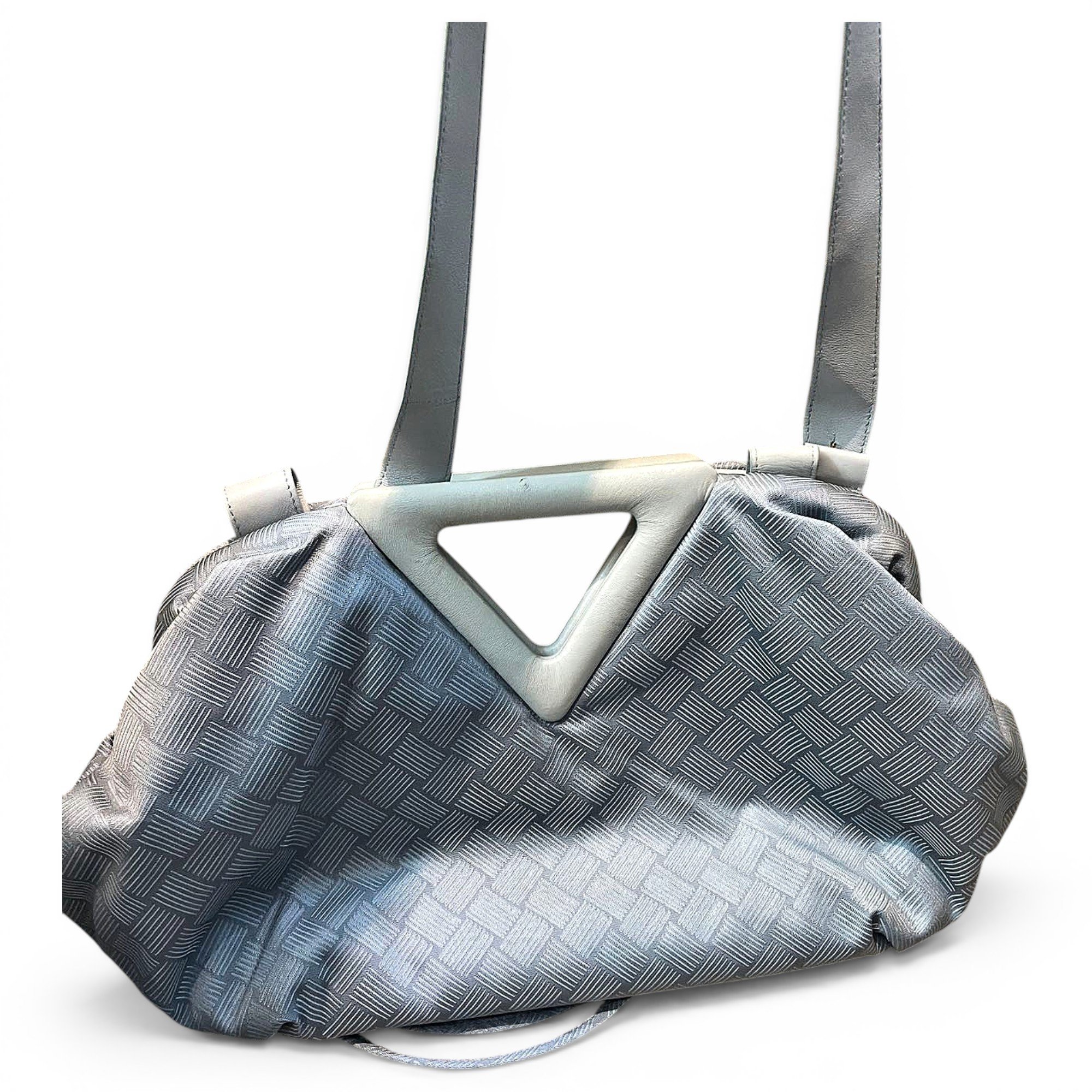 Point leather handbag