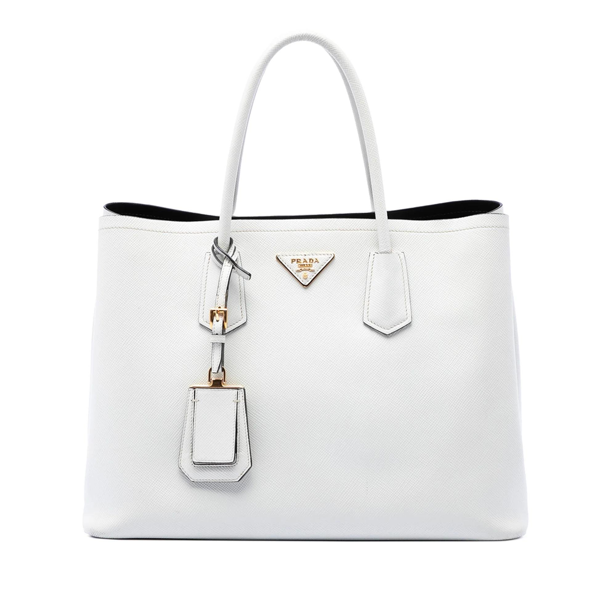 Double leather satchel