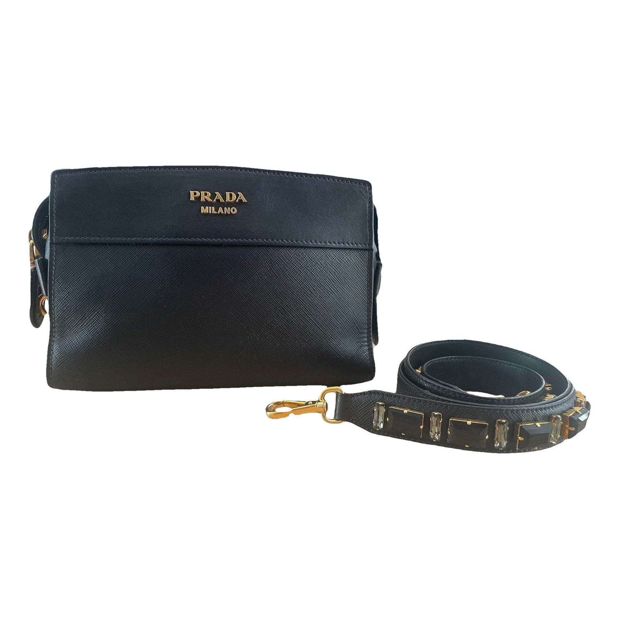 Leather clutch bag