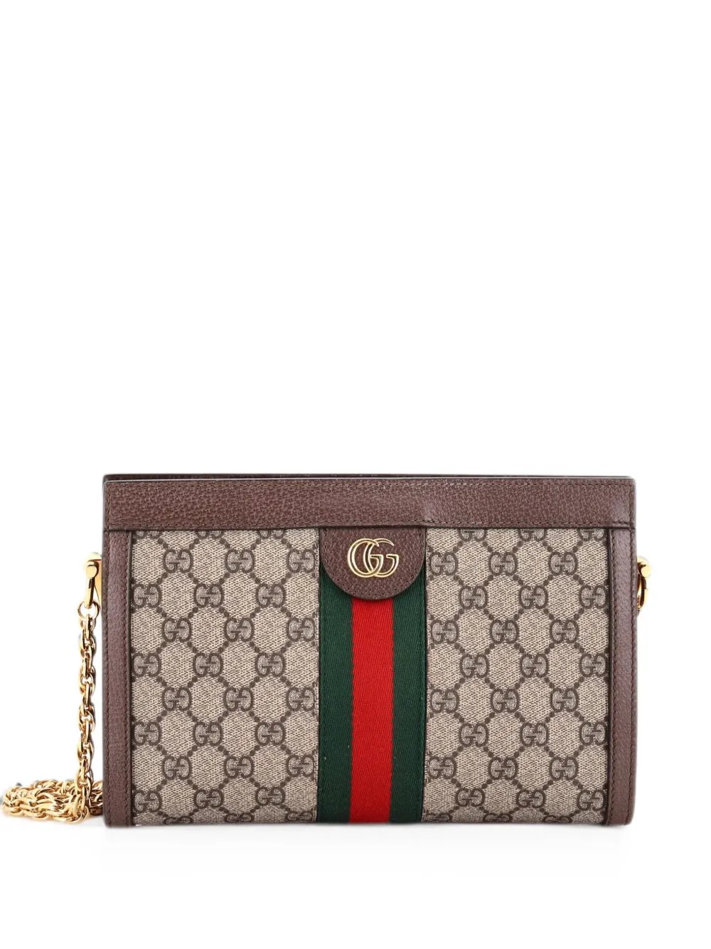 Ophidia Chain Shoulder Bag GG Coated Canvas Small crossbody bag