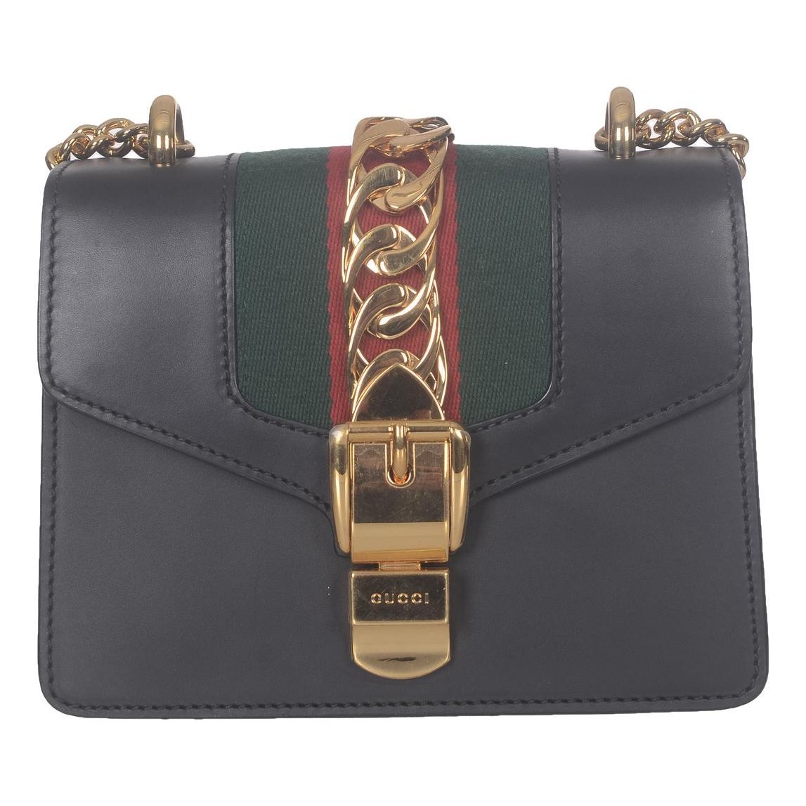 Sylvie Flap Chain leather crossbody bag