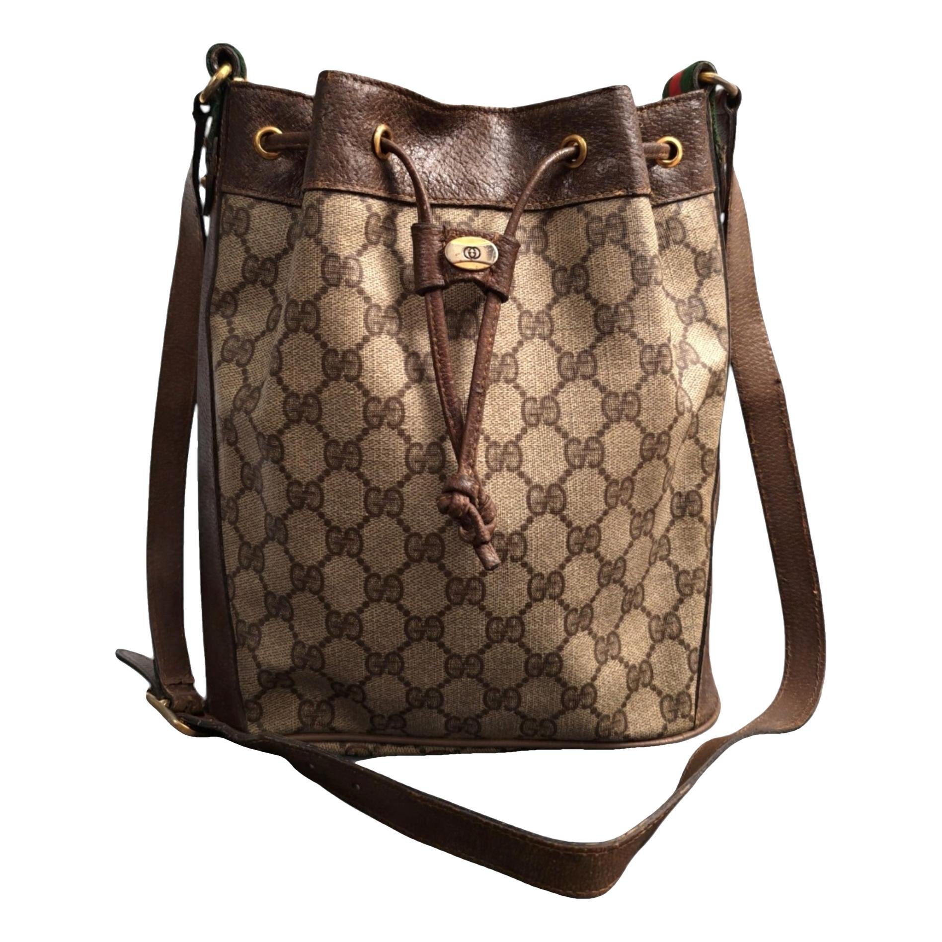Ophidia Bucket leather crossbody bag