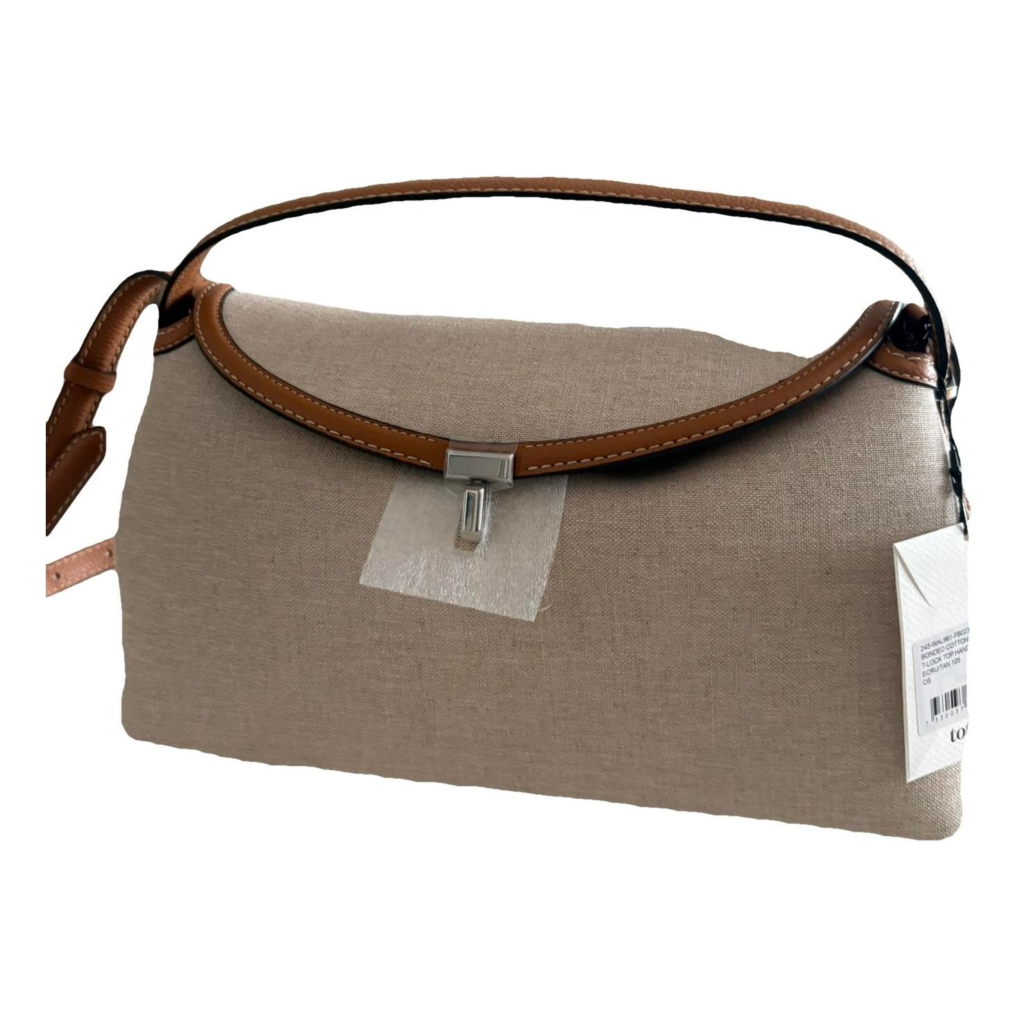 T-Lock linen handbag