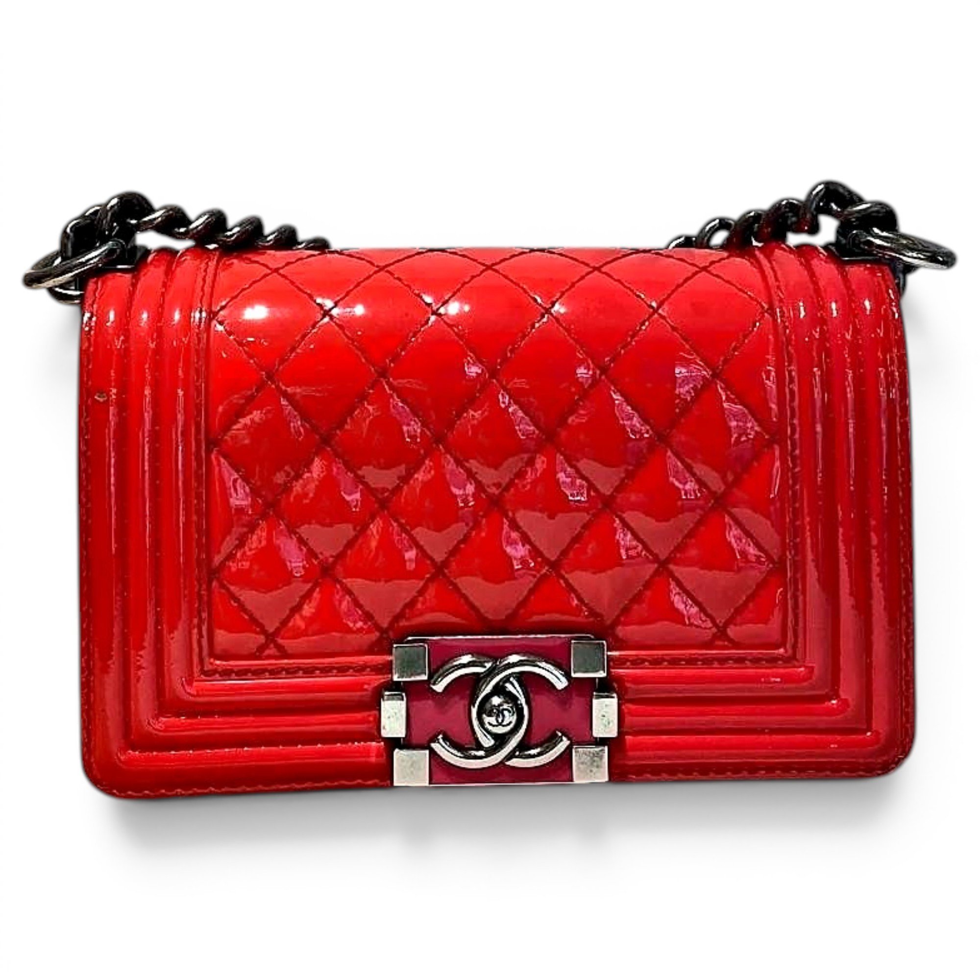 Patent leather mini bag