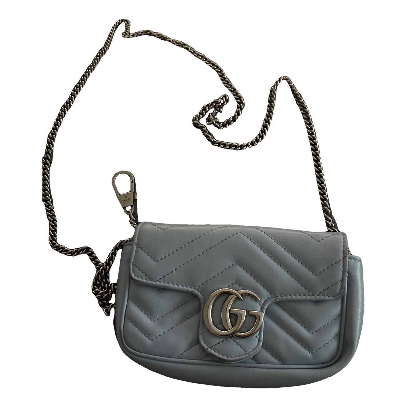 Pearly GG Marmont Flap leather crossbody bag