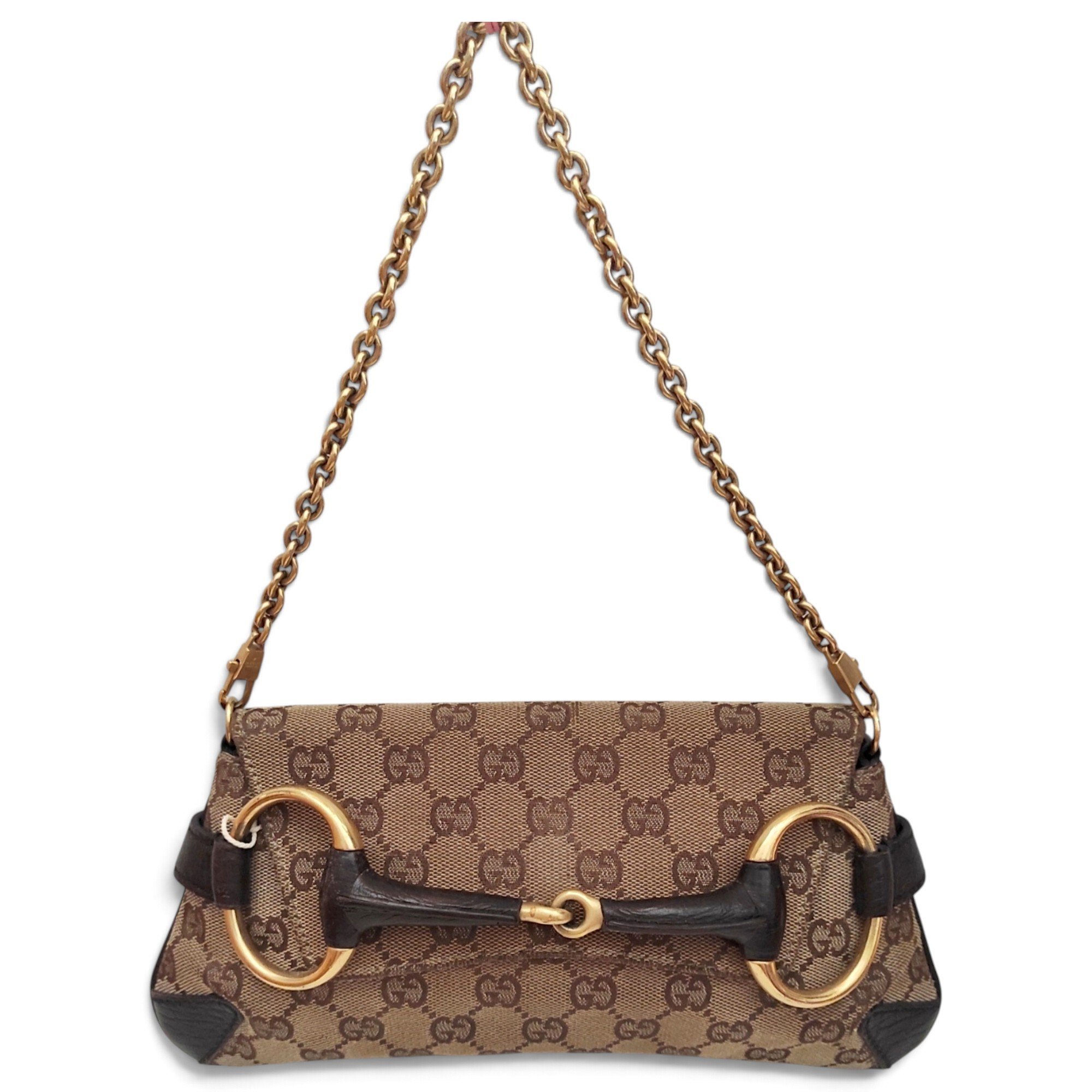 Horsebit Chain cloth handbag