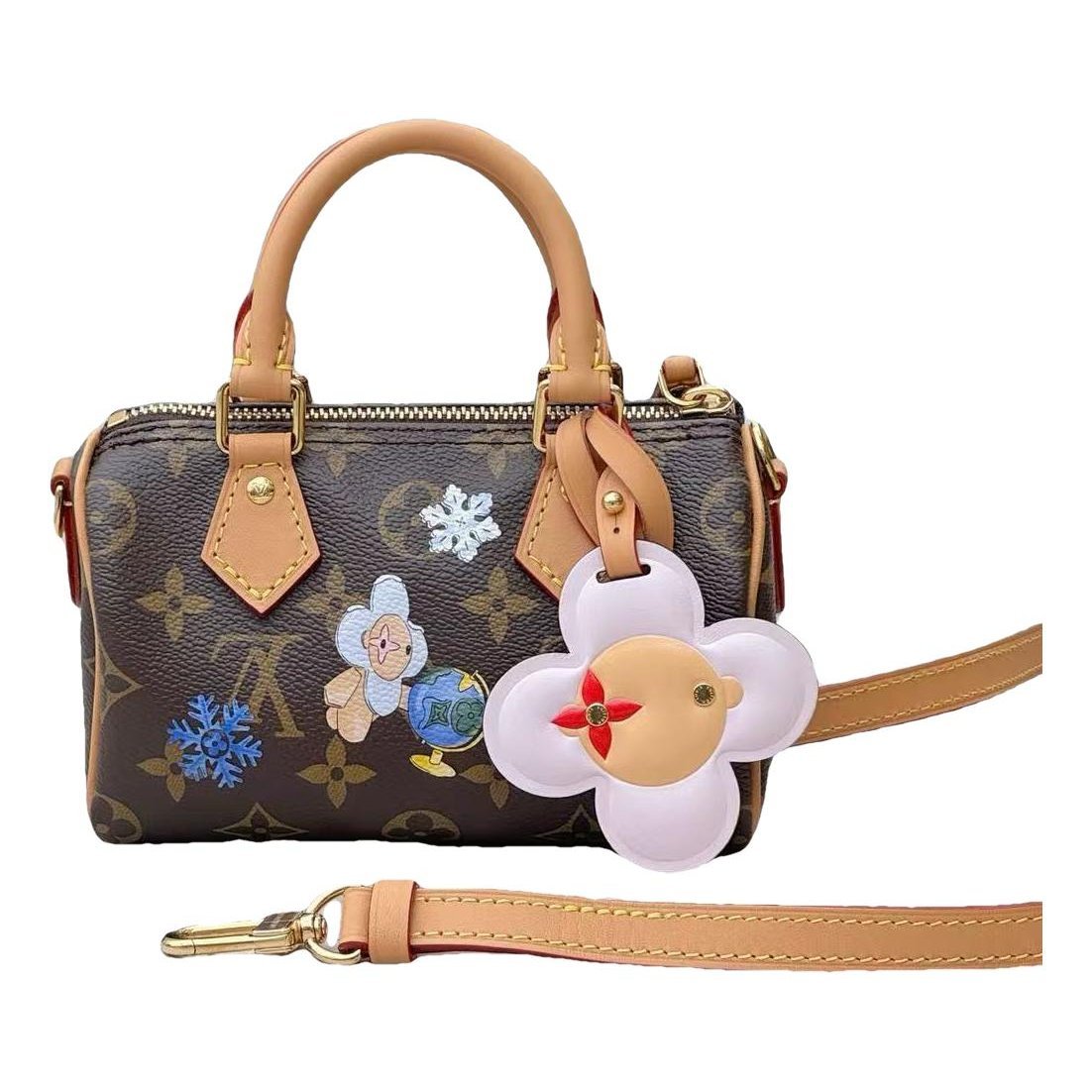 Nano Speedy / Mini HL leather handbag