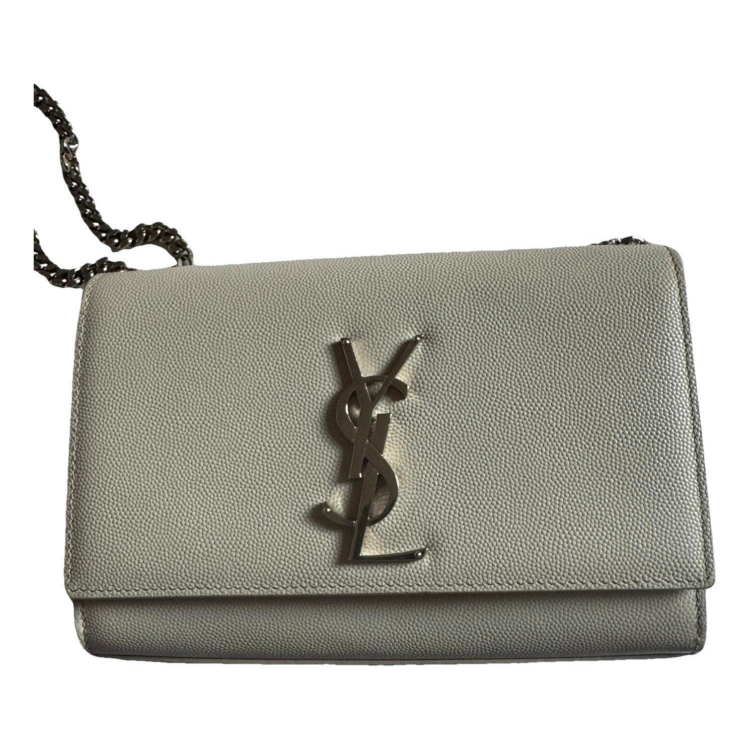 Leather clutch bag