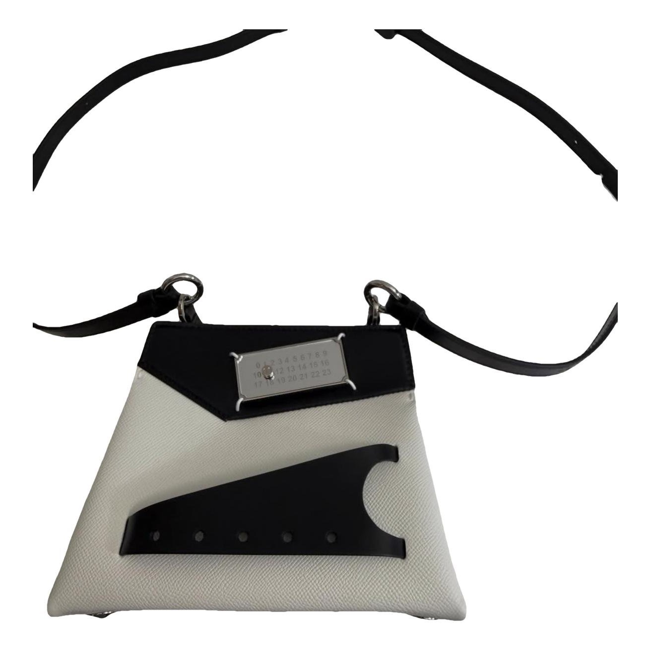Snatched leather handbag