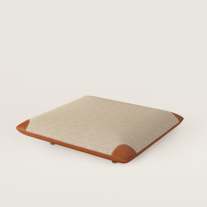 Les Necessaires d'Hermès "carre d'assise" low stool, low model