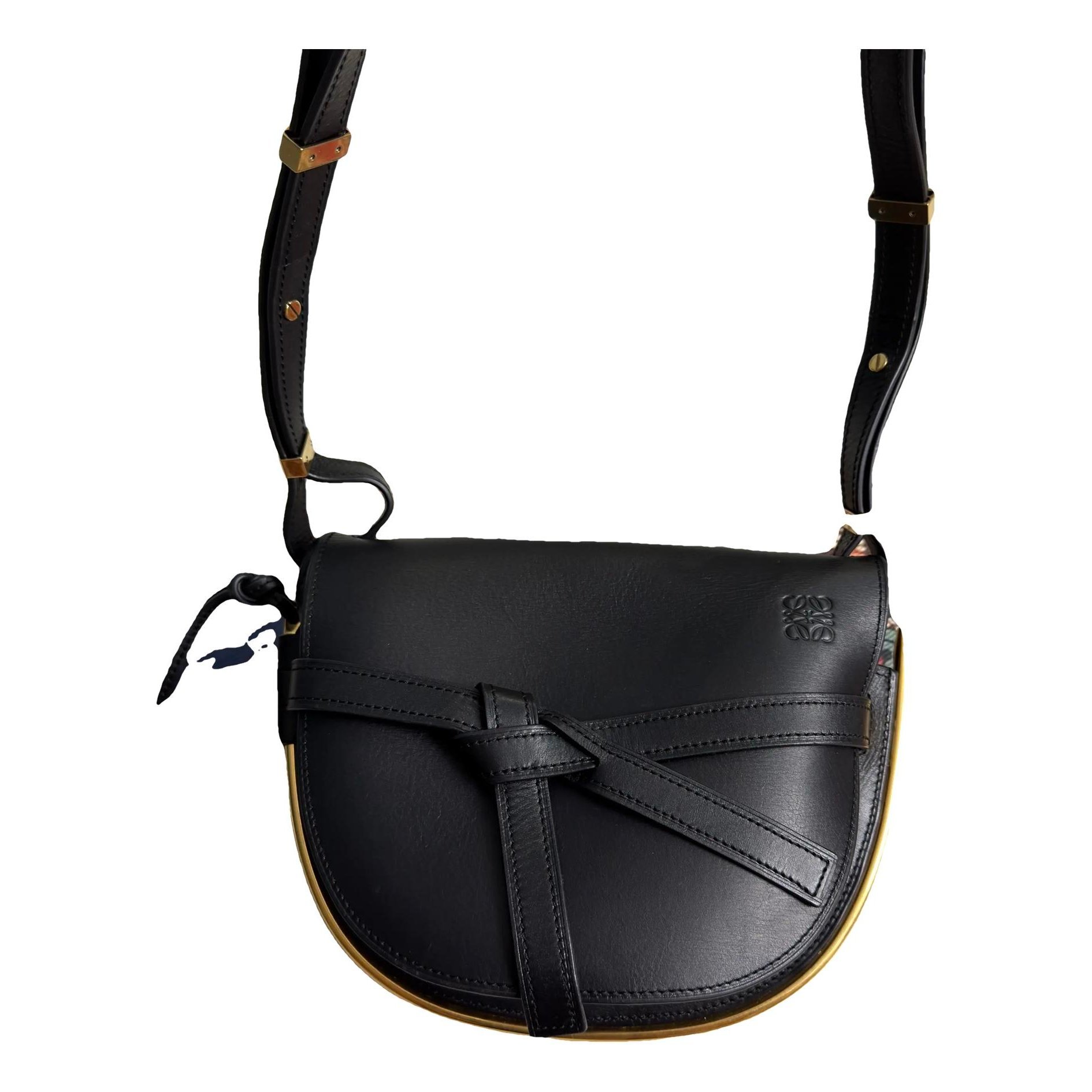Gate leather crossbody bag