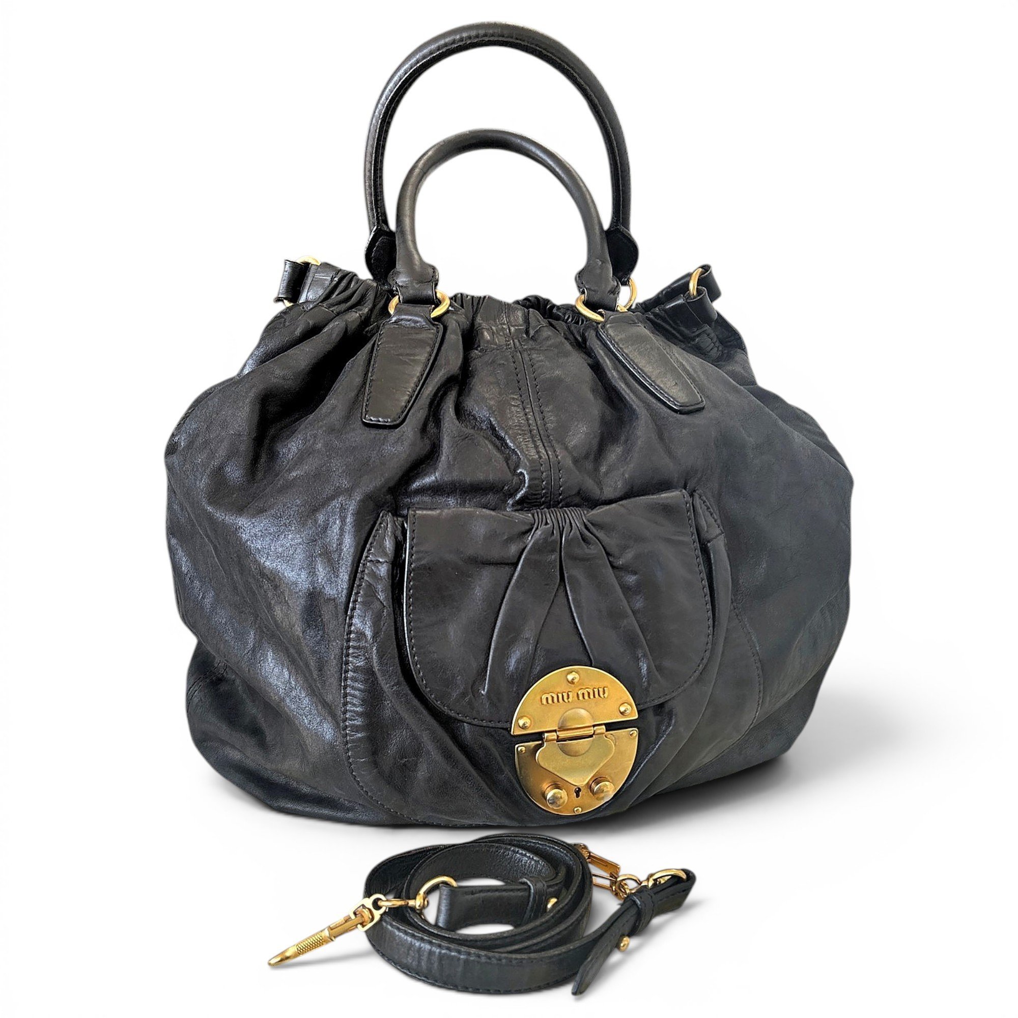 Leather handbag
