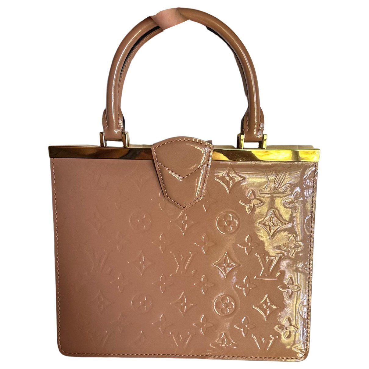 Patent leather handbag