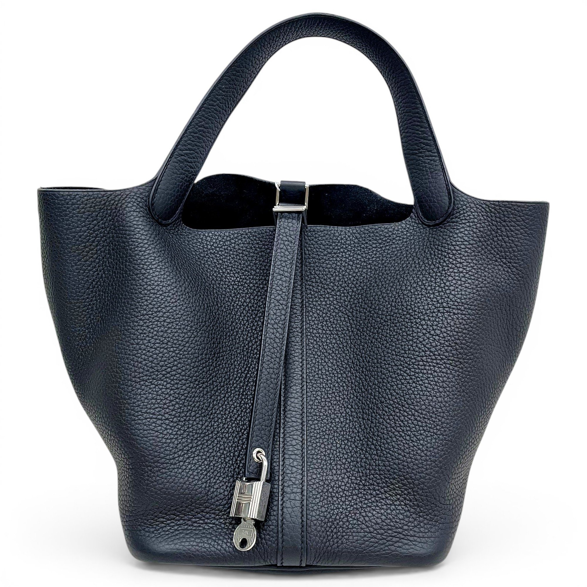 Picotin leather tote