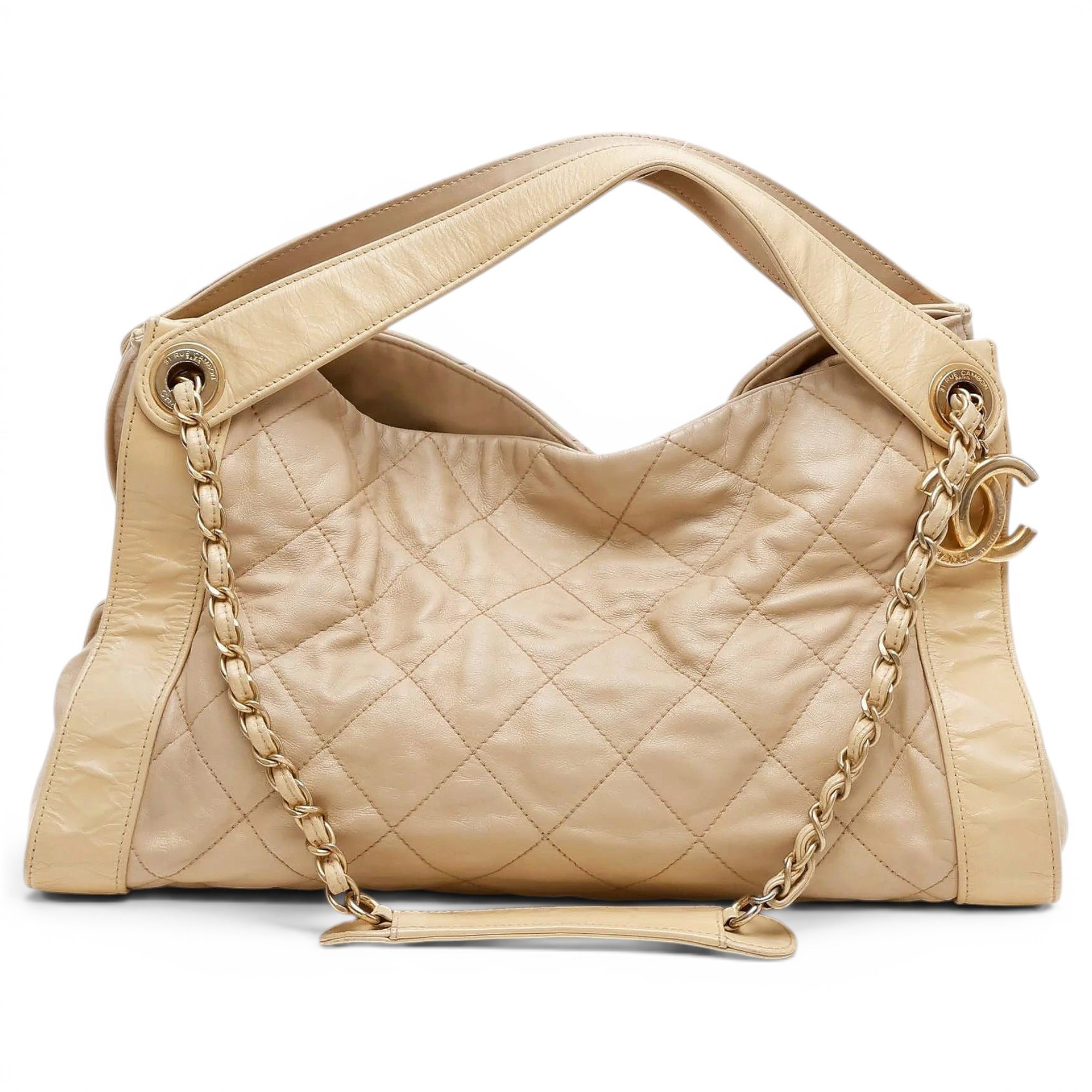 Trendy CC leather tote