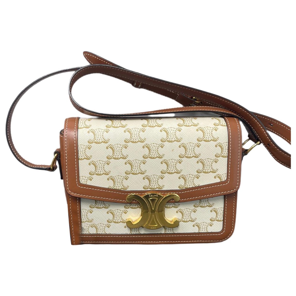 Triomphe leather handbag