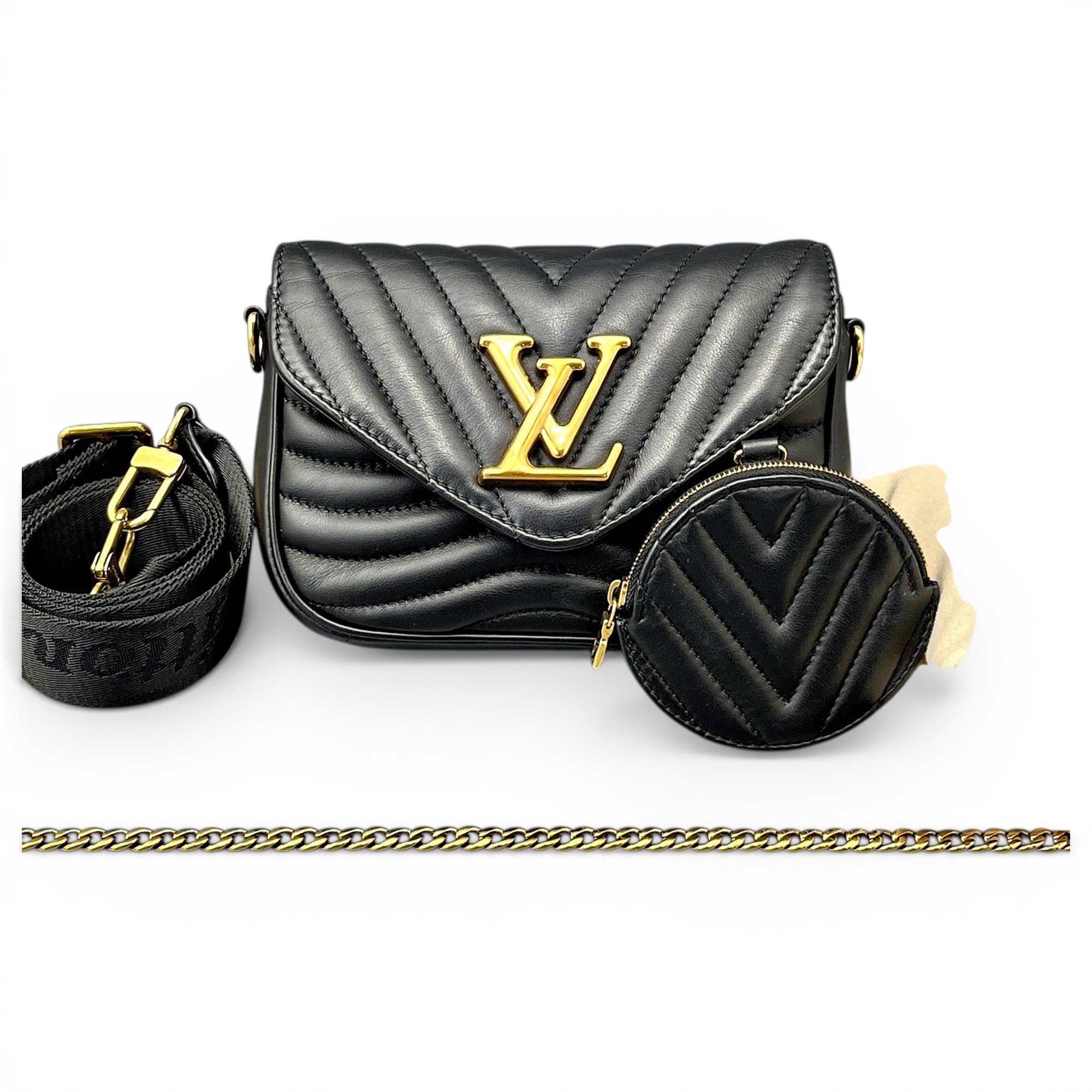 Multi-Pochette New Wave leather handbag