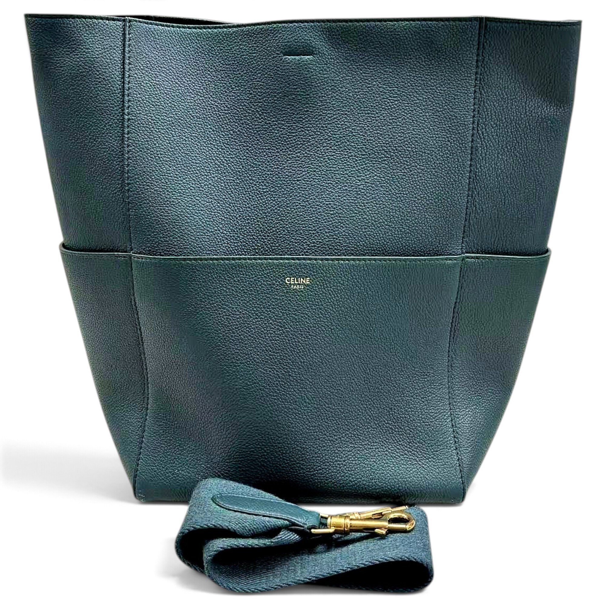 Seau Sangle leather handbag