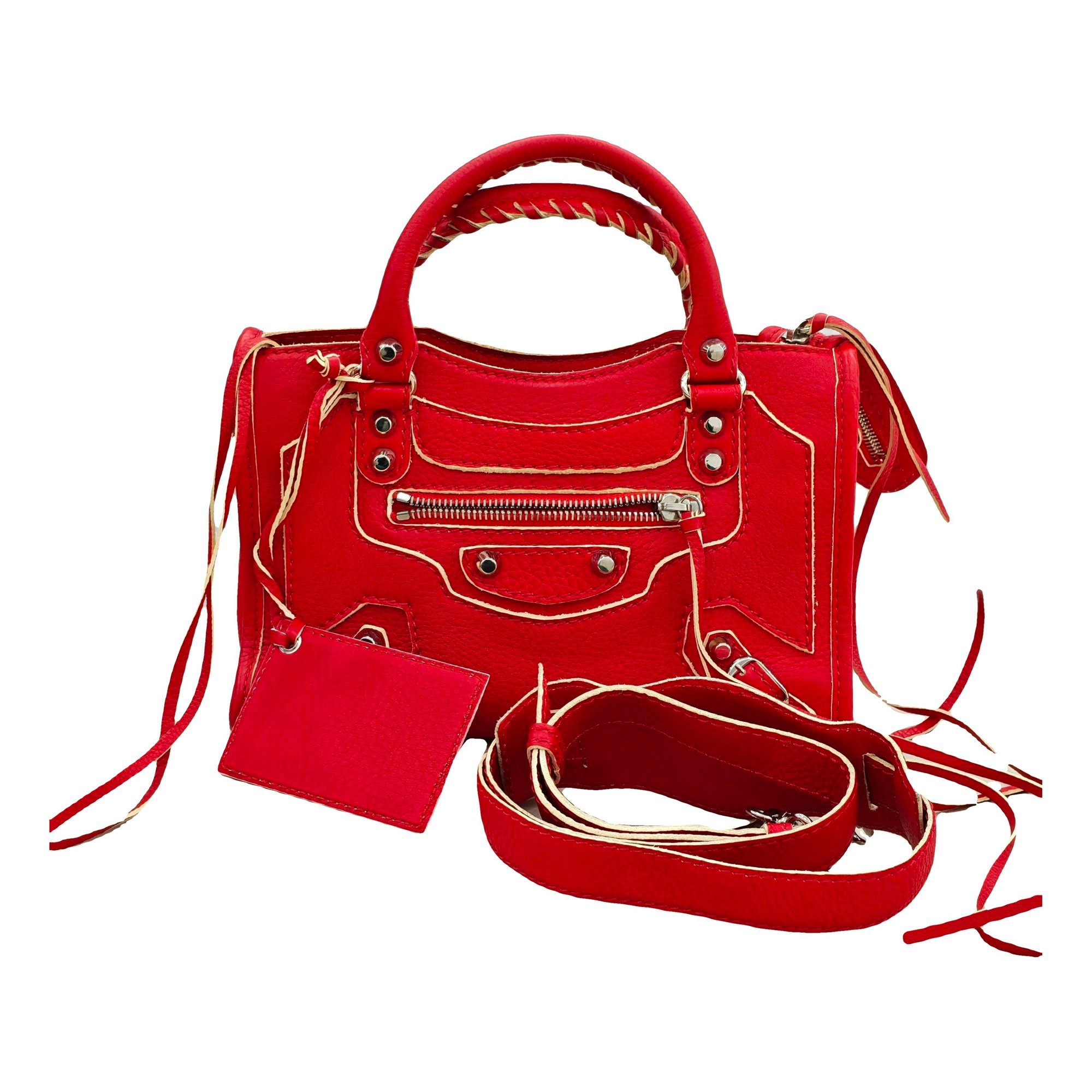 Classic Metalic leather handbag