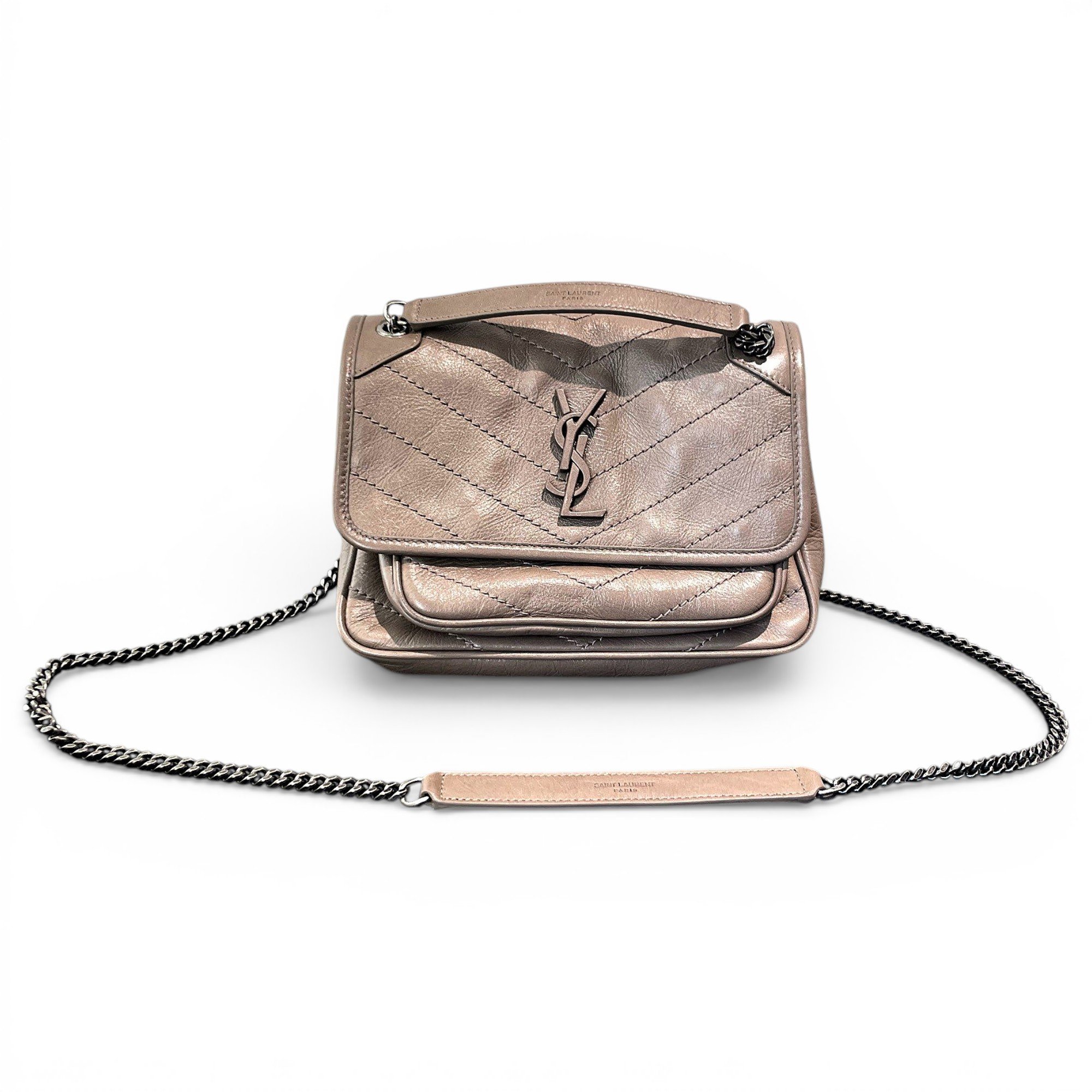Niki leather crossbody bag