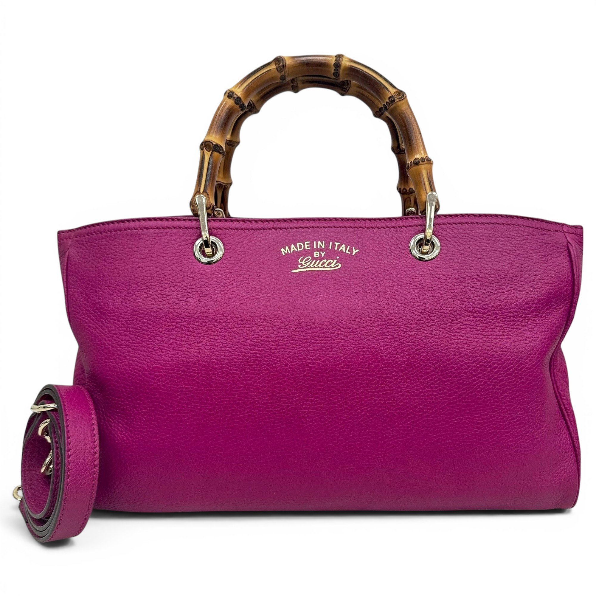 Bamboo Shopper leather tote