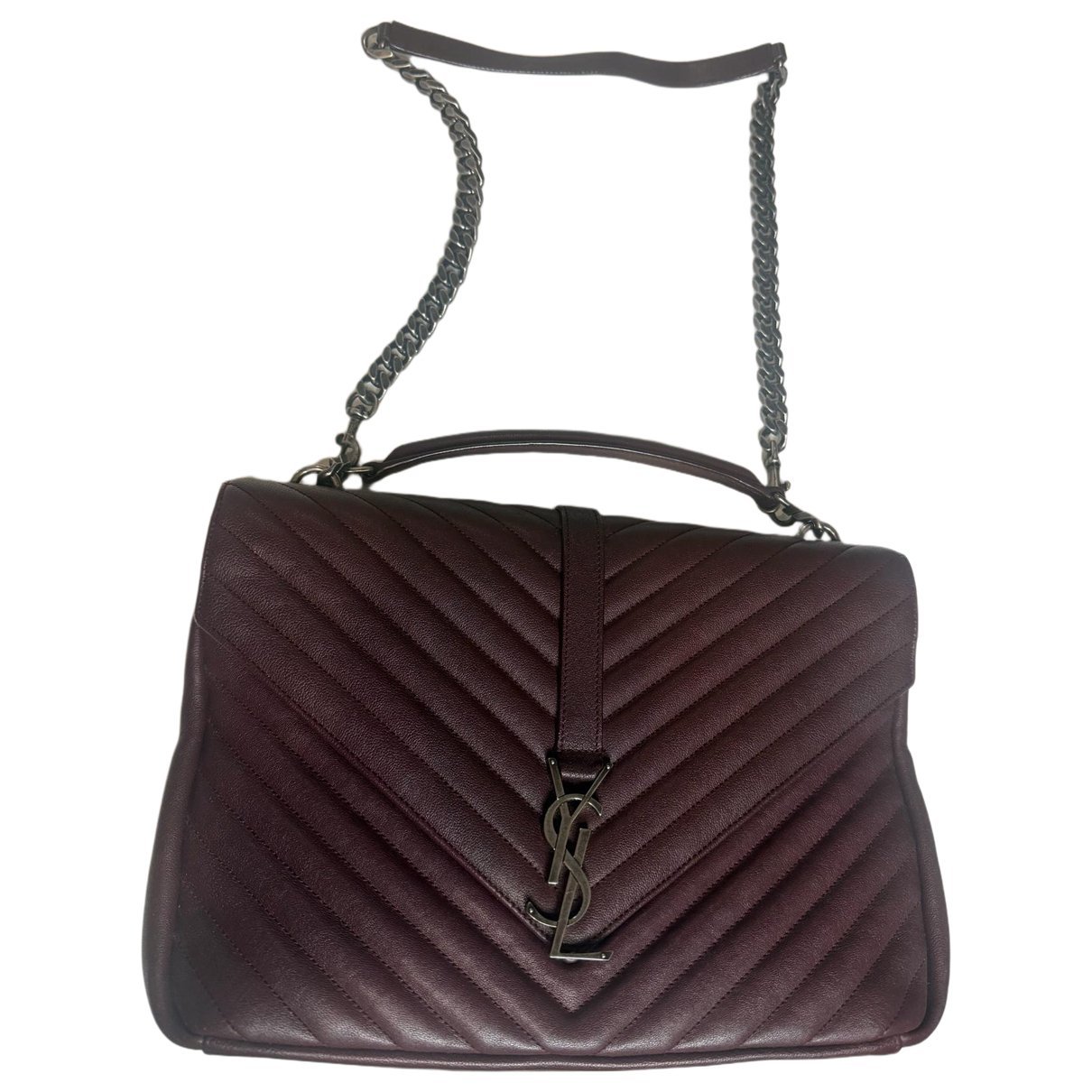 Envelope leather handbag