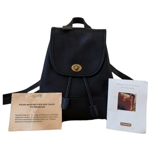 Leather backpack