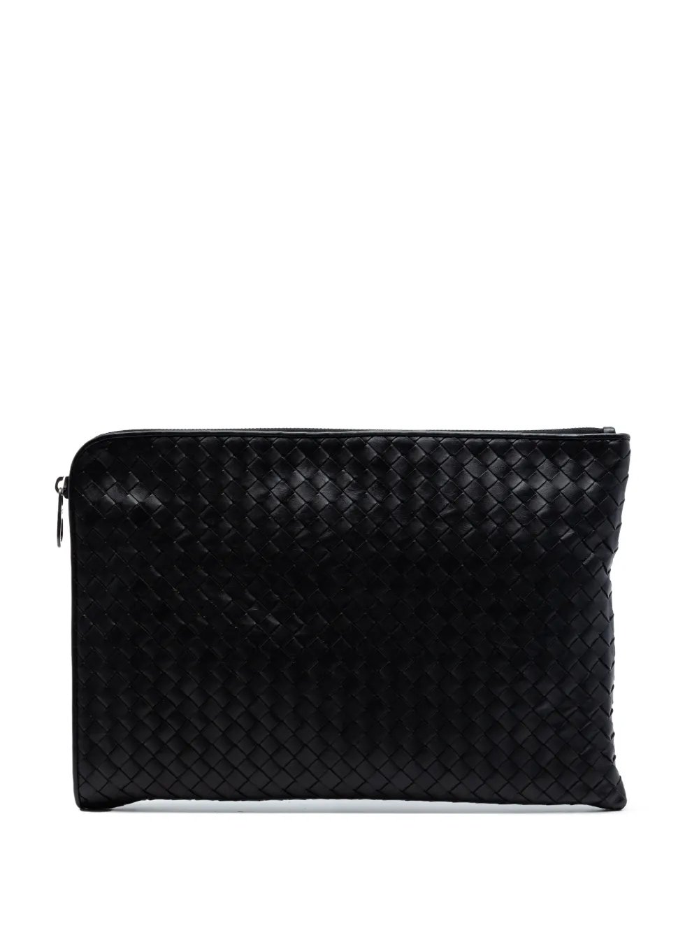 2012-2026 Large Nappa Intrecciato Zip Pouch clutch bag