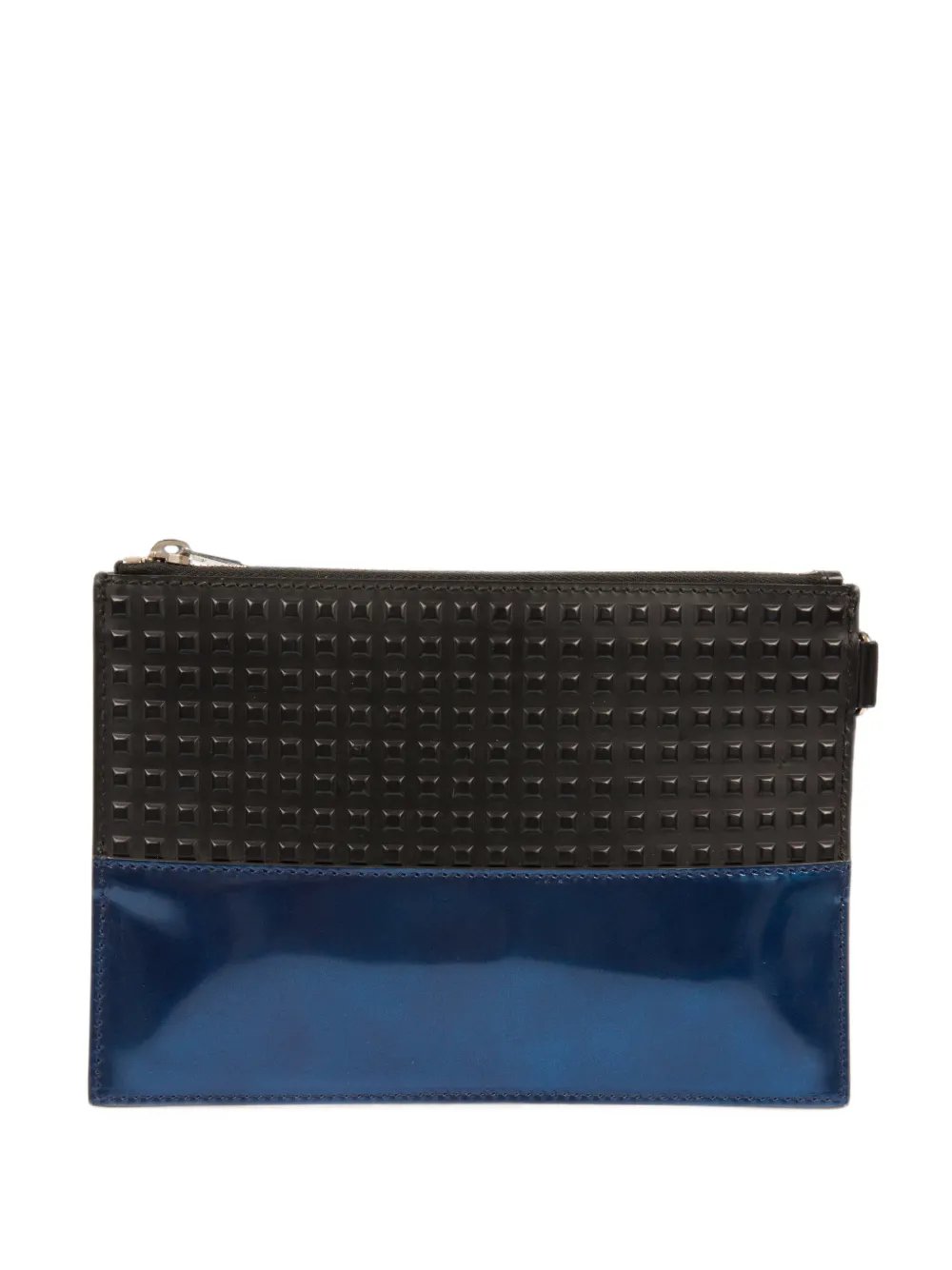 Balenciaga 2000s embossed clutch bag