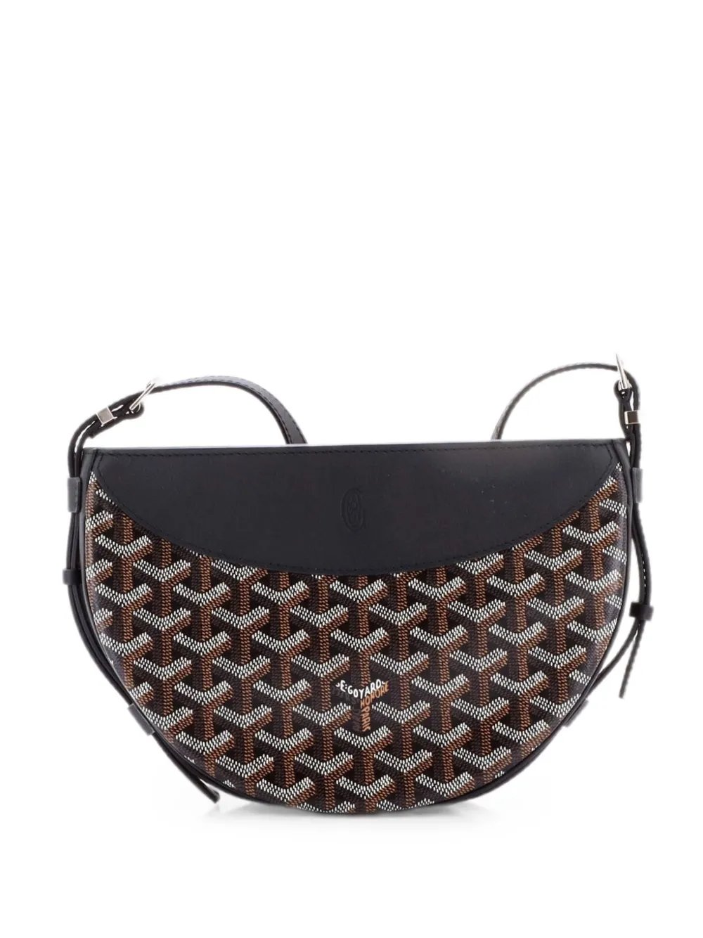 Hirondelle Coated Canvas and Leather shoulder bag