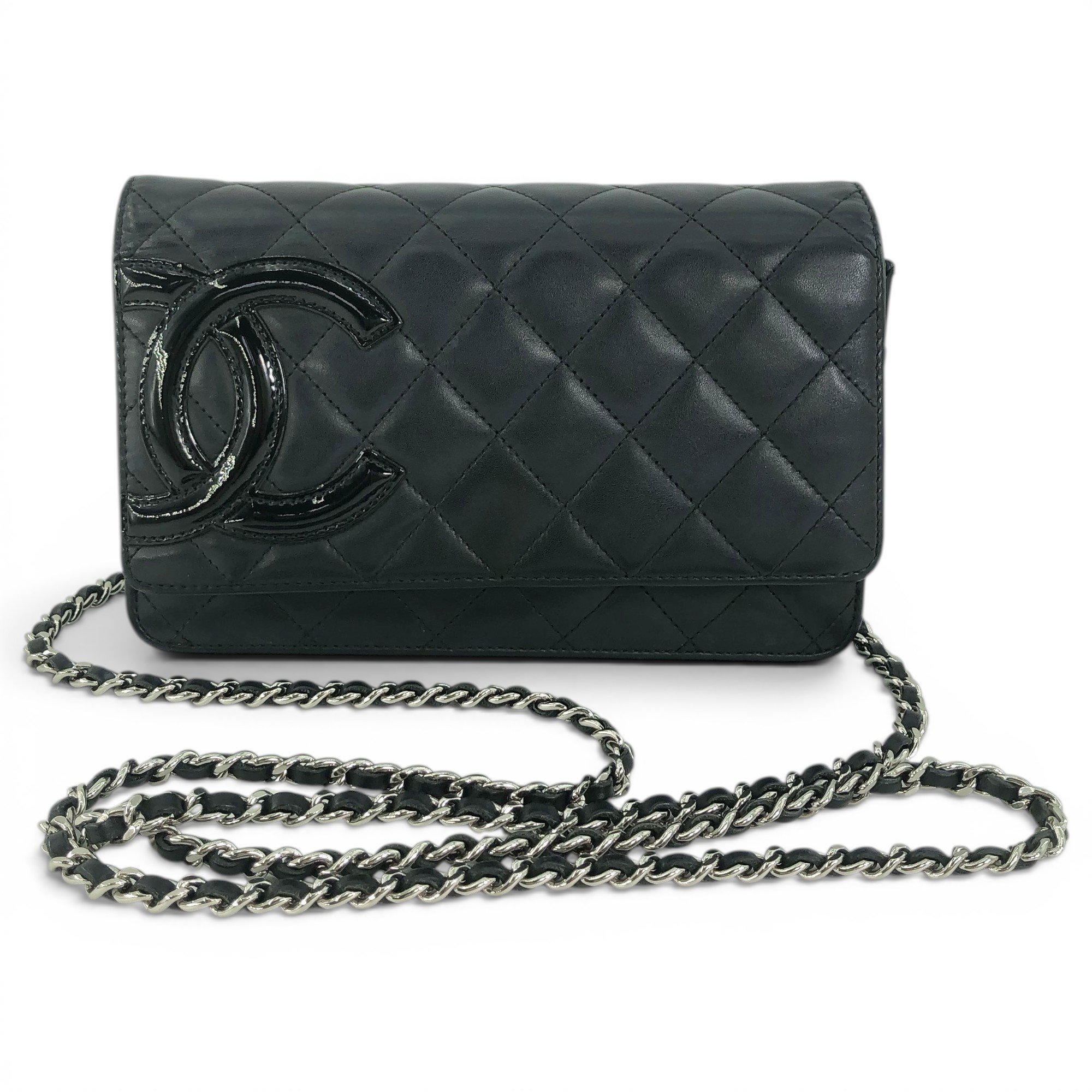 Wallet On Chain Cambon leather handbag