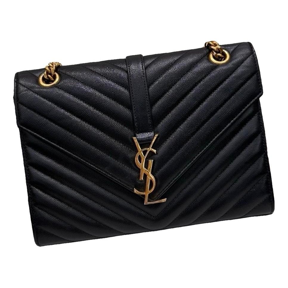 Envelope leather handbag