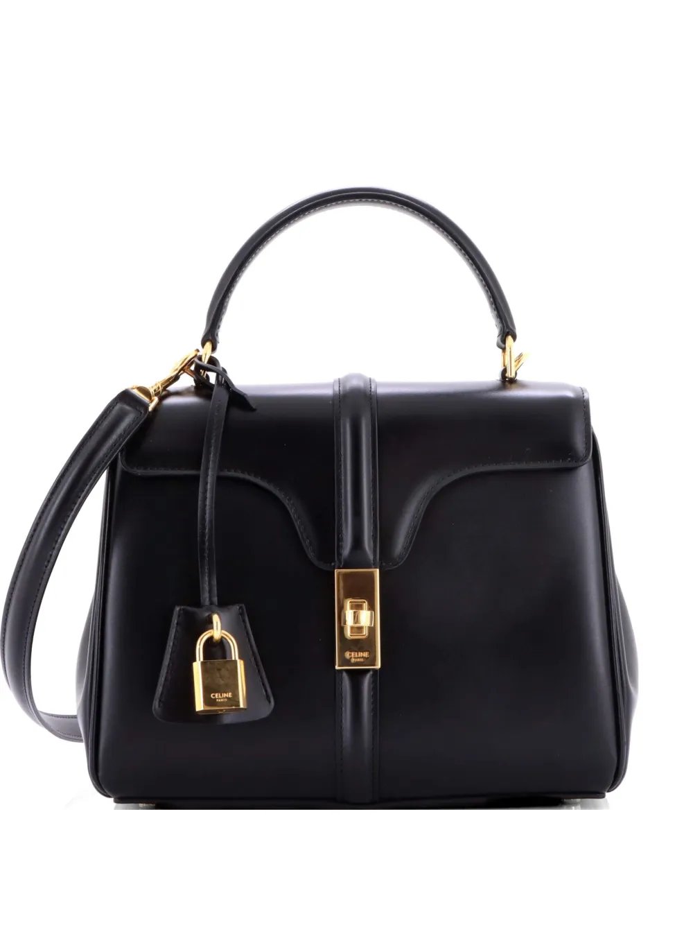 16 Top Handle Bag Smooth Calfskin Small satchel