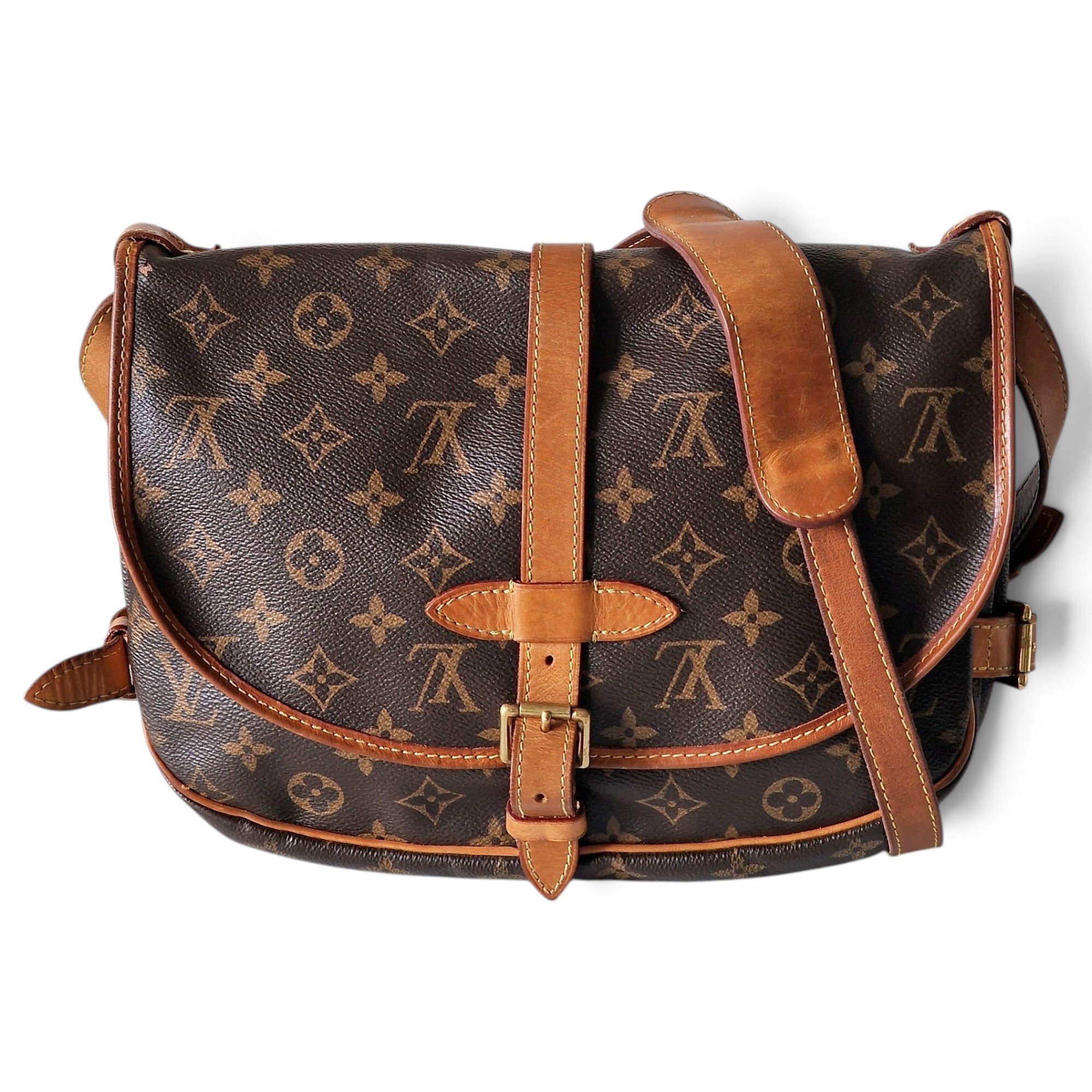 Saumur leather crossbody bag