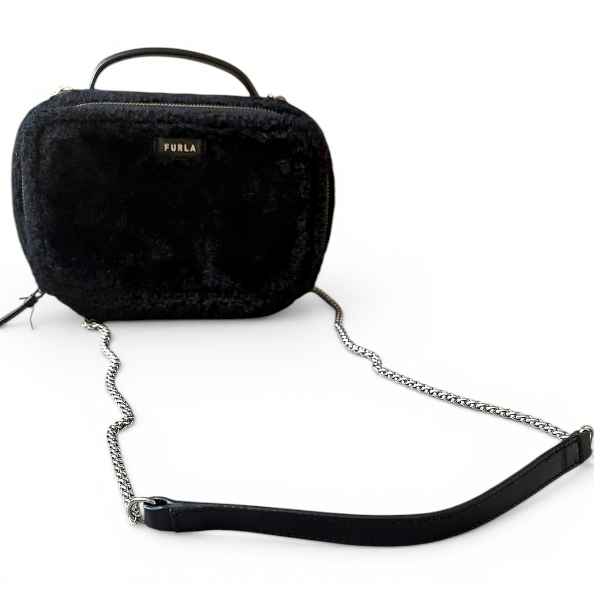 Furla Faux fur crossbody bag
