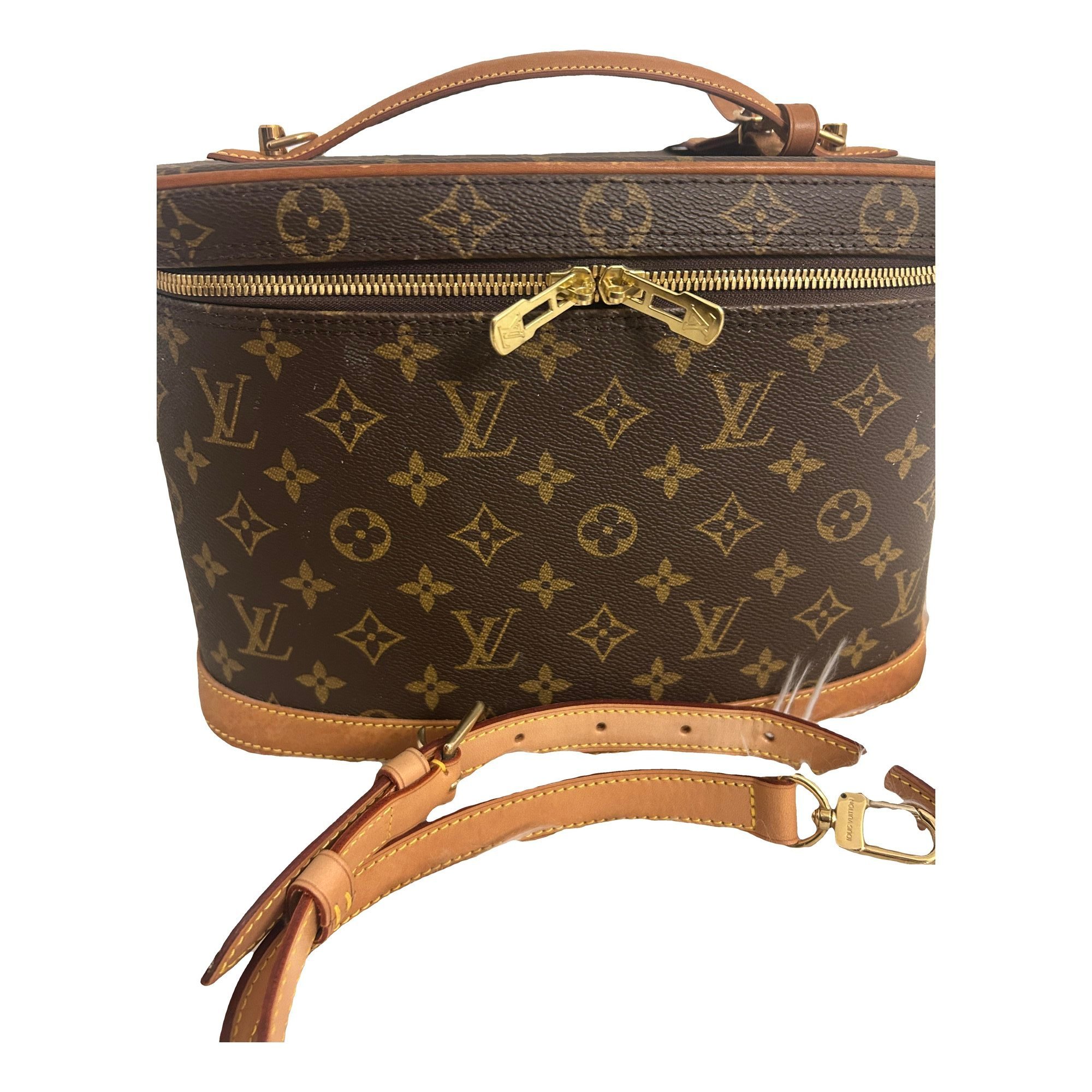 Vanity leather handbag