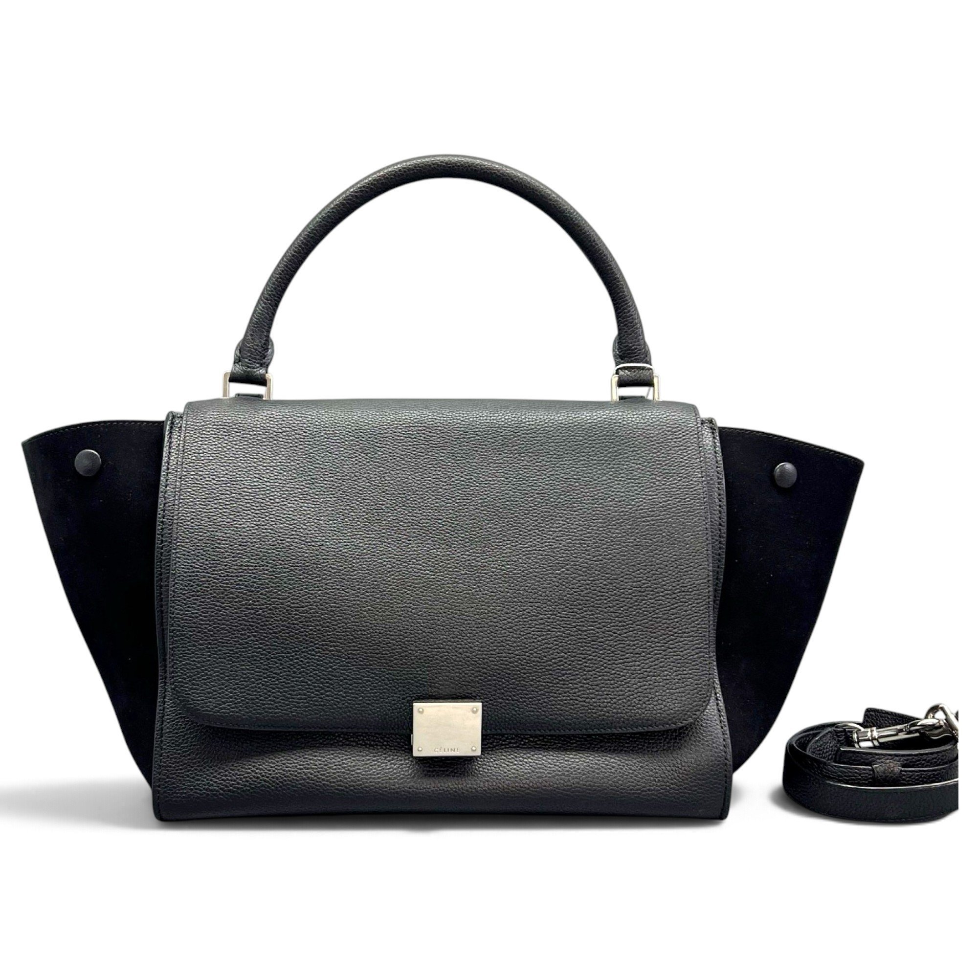 Trapèze leather bag